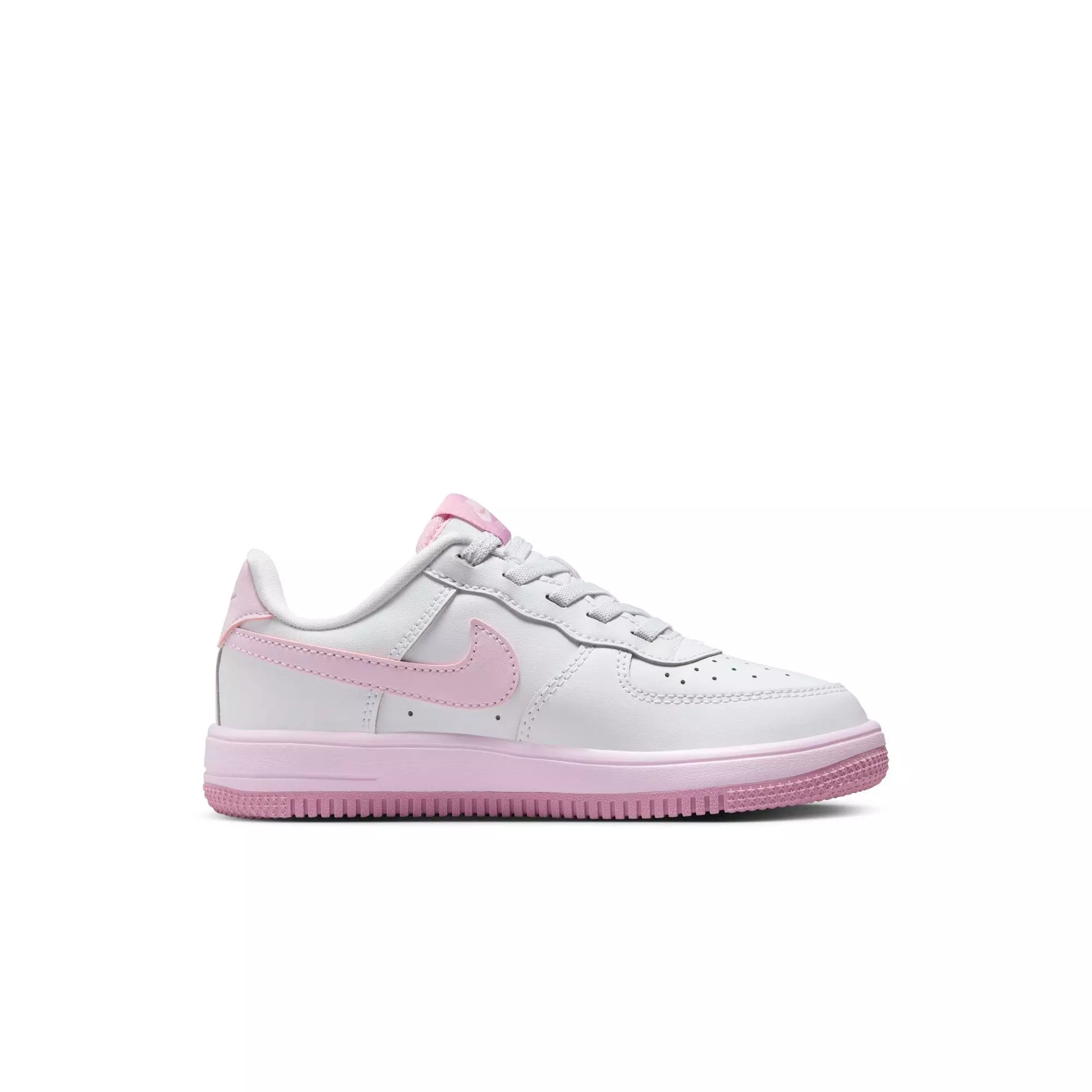 Nike Air Force 1 Low EasyOn "White/Pink Foam/Elemental Pink" Toddler Girls' Shoe - WHITE/PINK