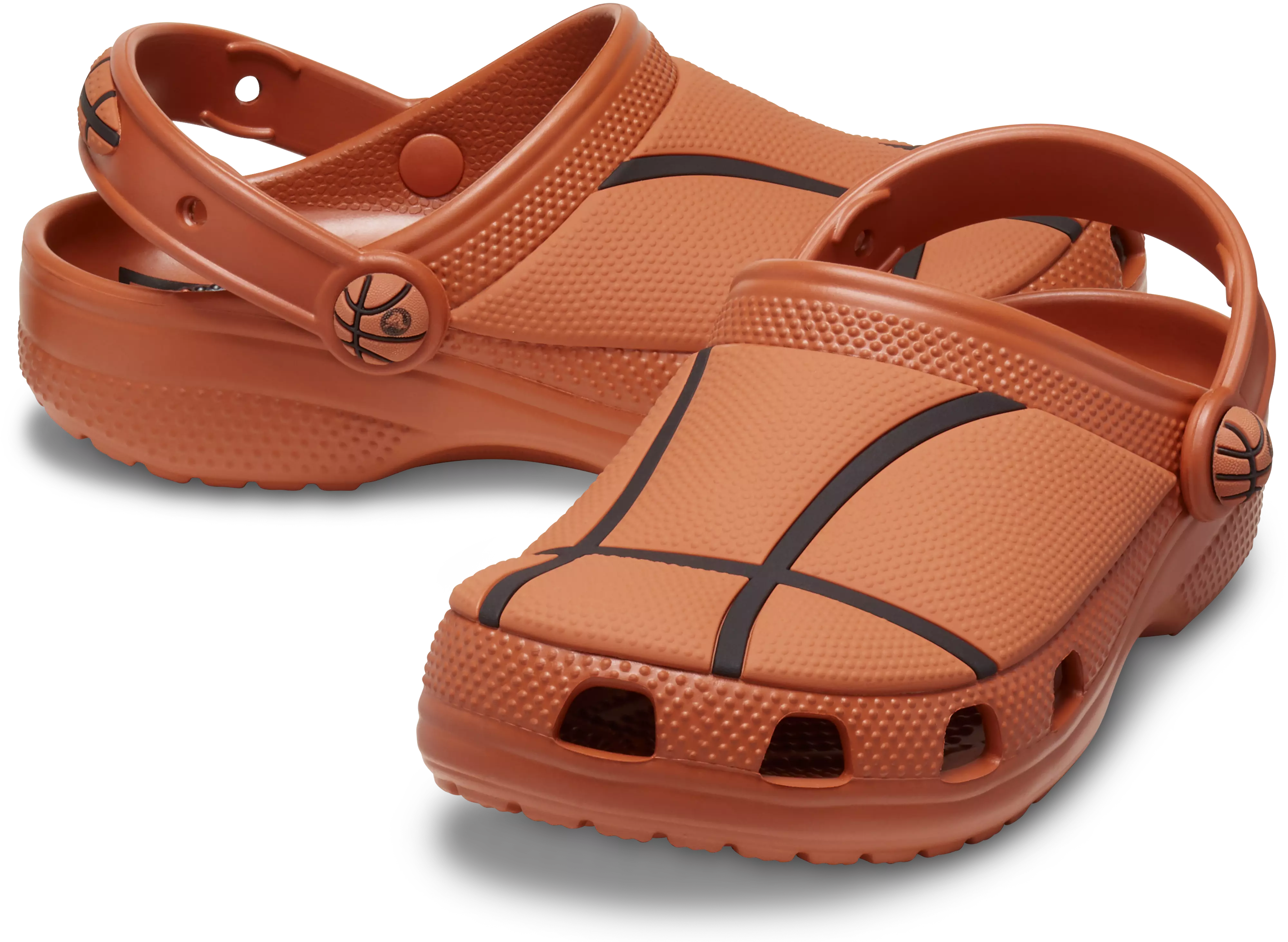 Crocs Classic "Basketball" Grade School Boys' Clog - ORANGE/BLACK