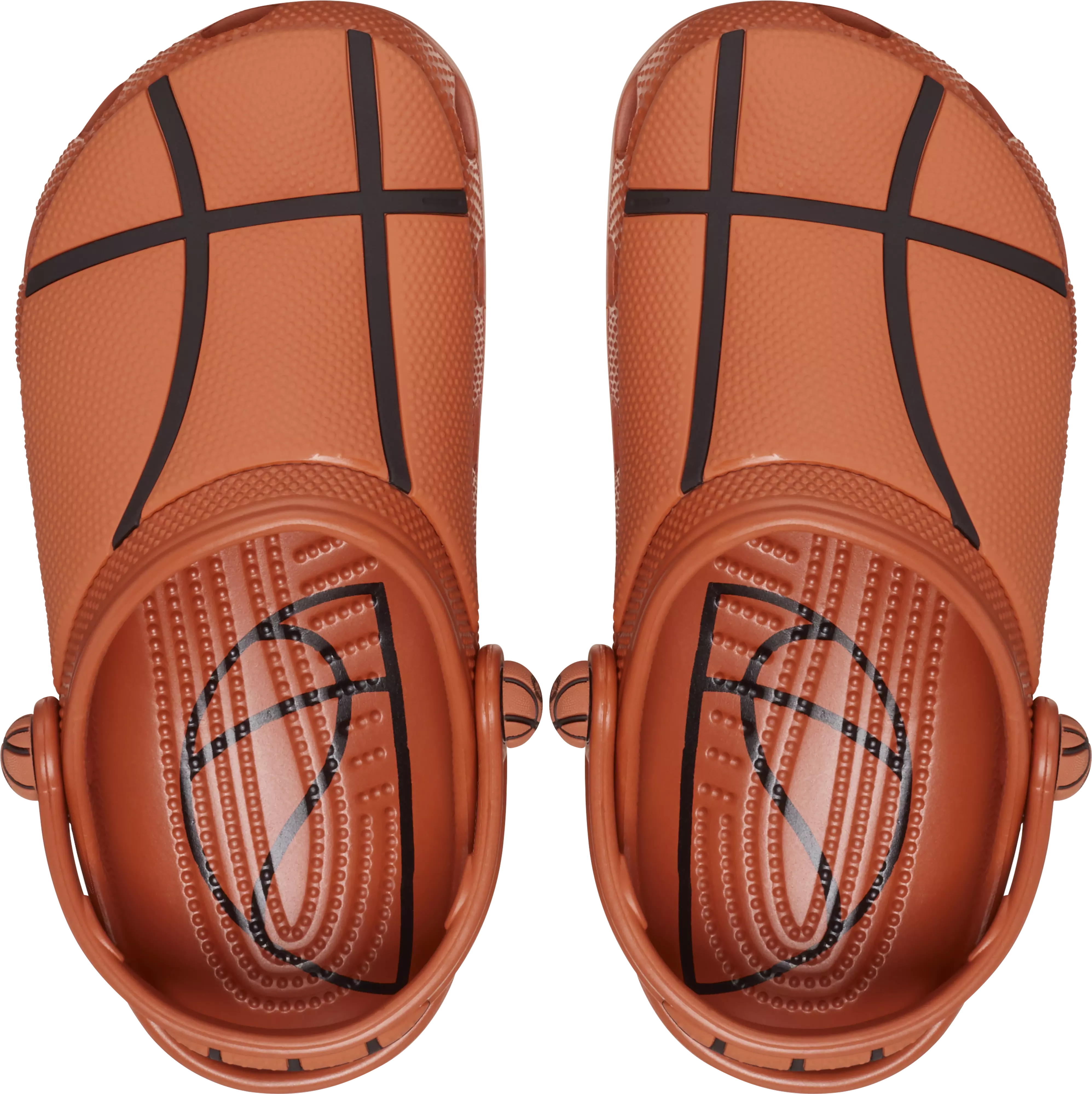 Crocs Classic "Basketball" Preschool Boys' Clog - ORANGE/BLACK