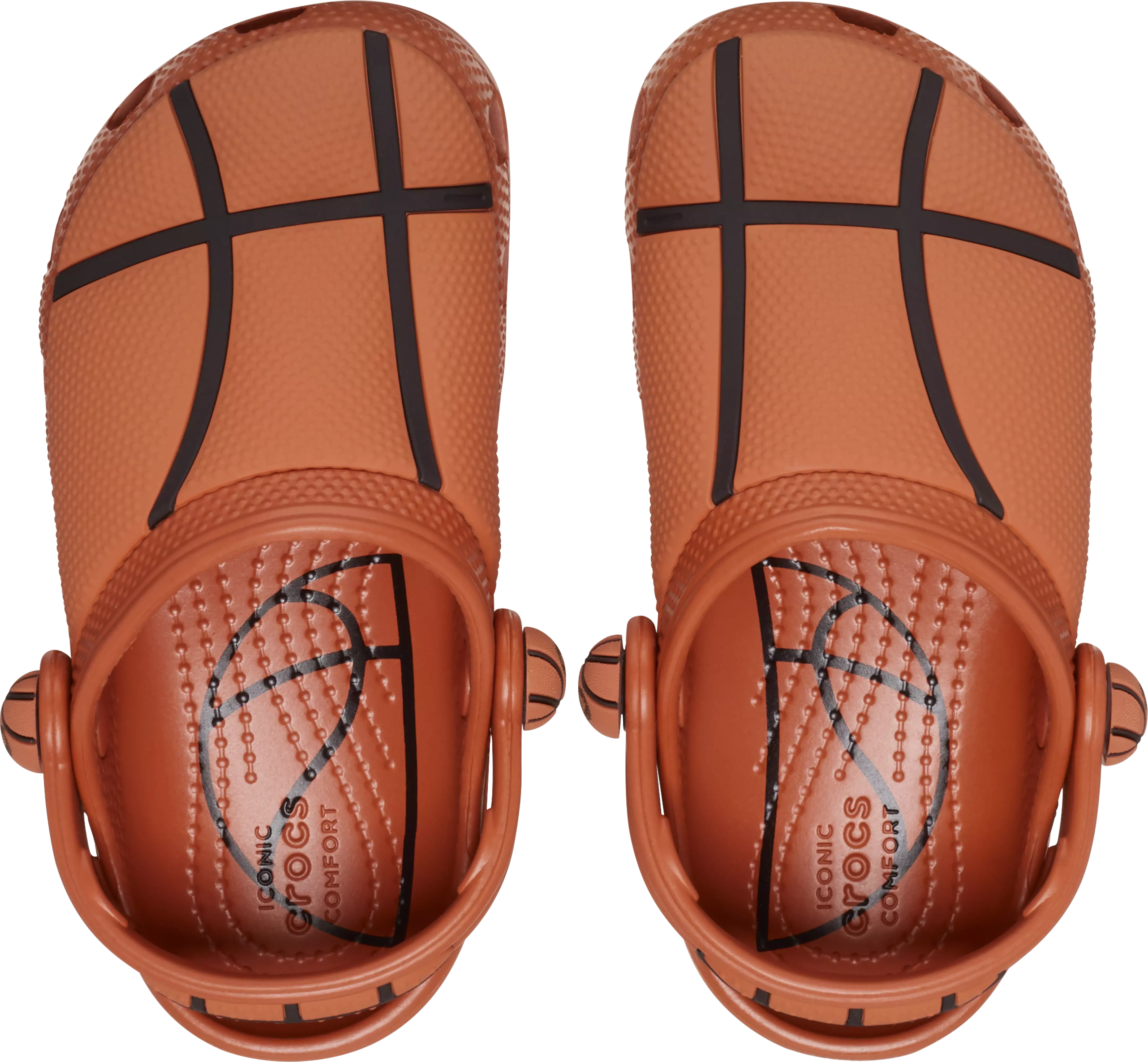 Crocs Classic "Basketball" Toddler Boys' Clog - ORANGE/BLACK