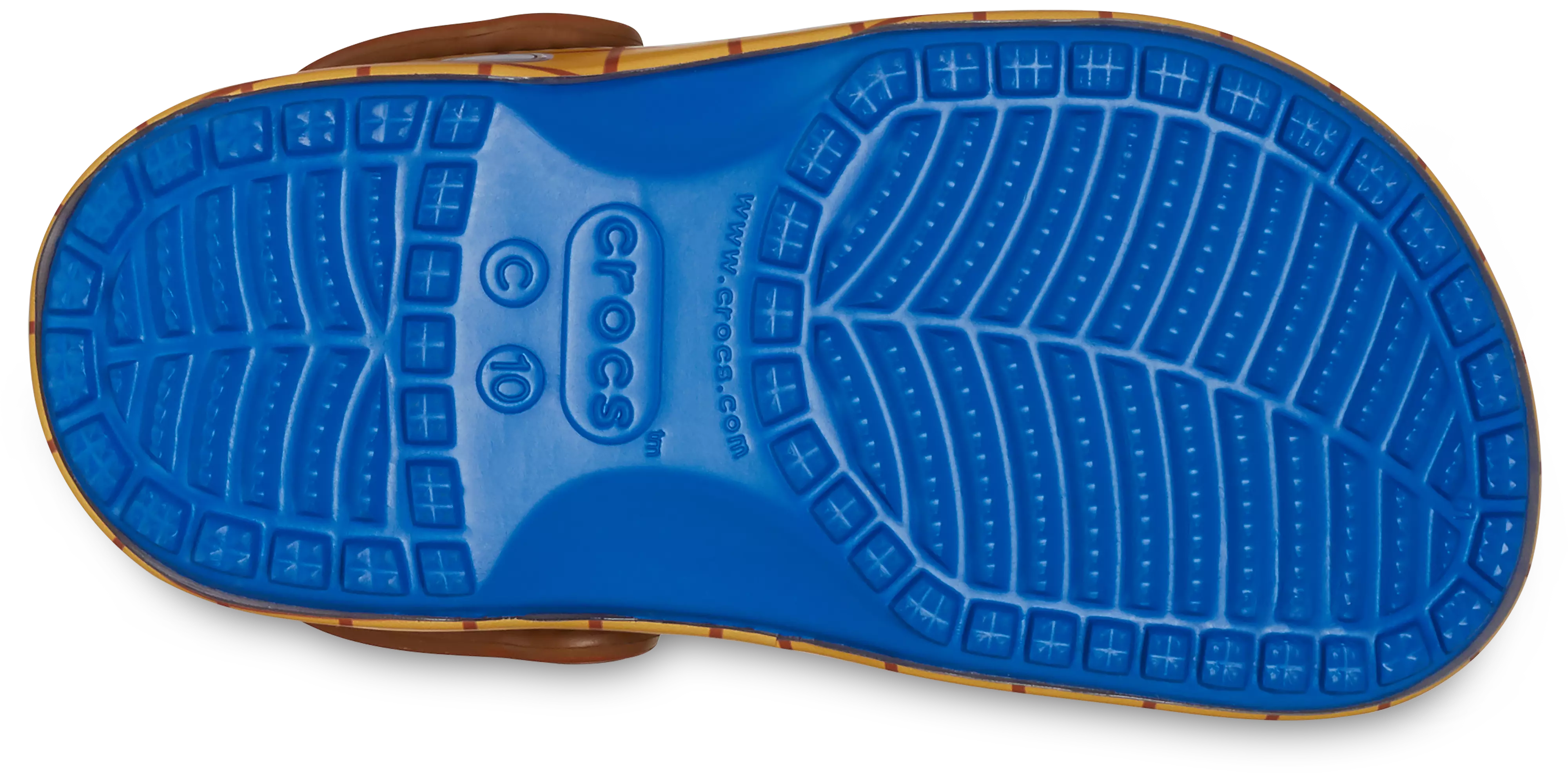 Crocs Classic Toy Story "Sheriff Woody" Toddler Kids' Clog - WHITE/BROWN