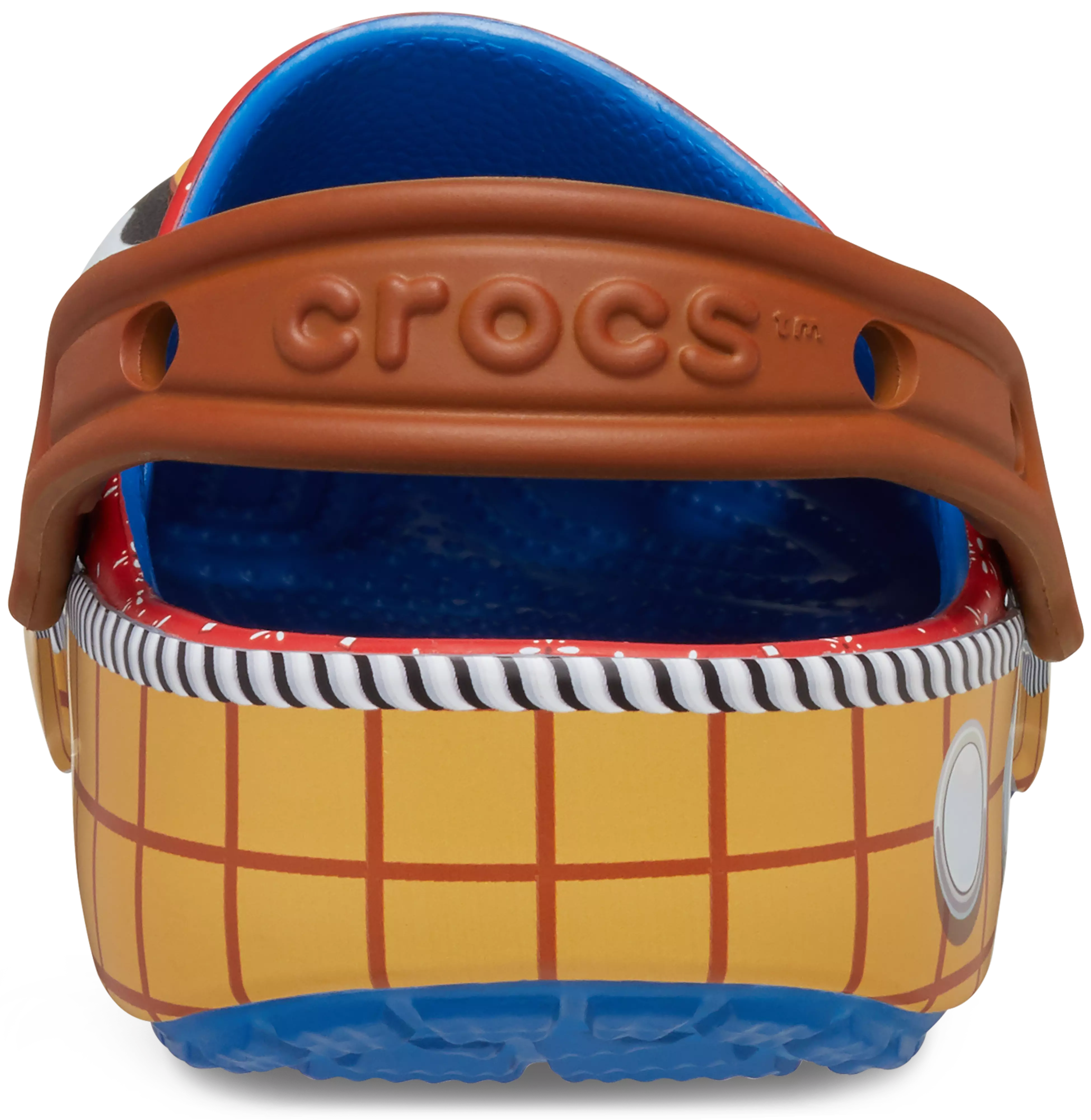 Crocs Classic Toy Story "Sheriff Woody" Toddler Kids' Clog - WHITE/BROWN