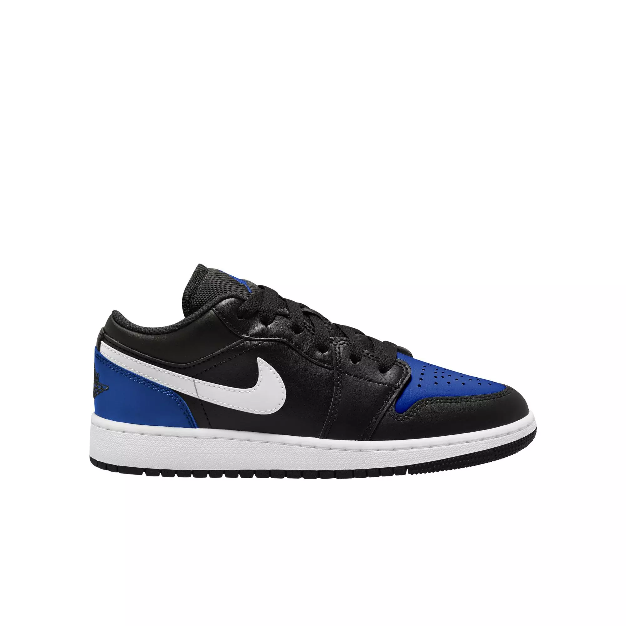 Jordan 1 Low "Black/White/Game Royal" Grade School Boys' Shoe - BLACK/WHITE/ROYAL