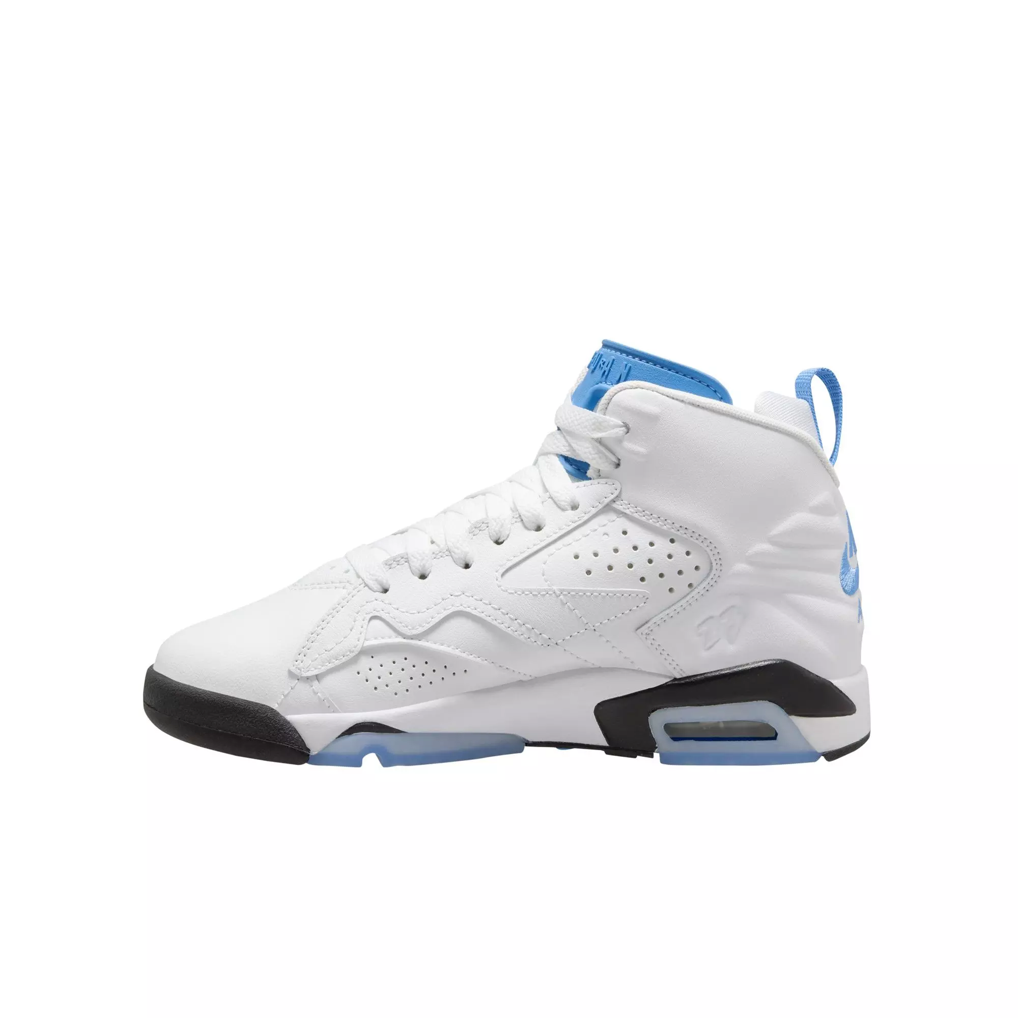 Jordan MVP "White/University Blue/Black" Grade School Boys' Shoe - WHITE/BLUE