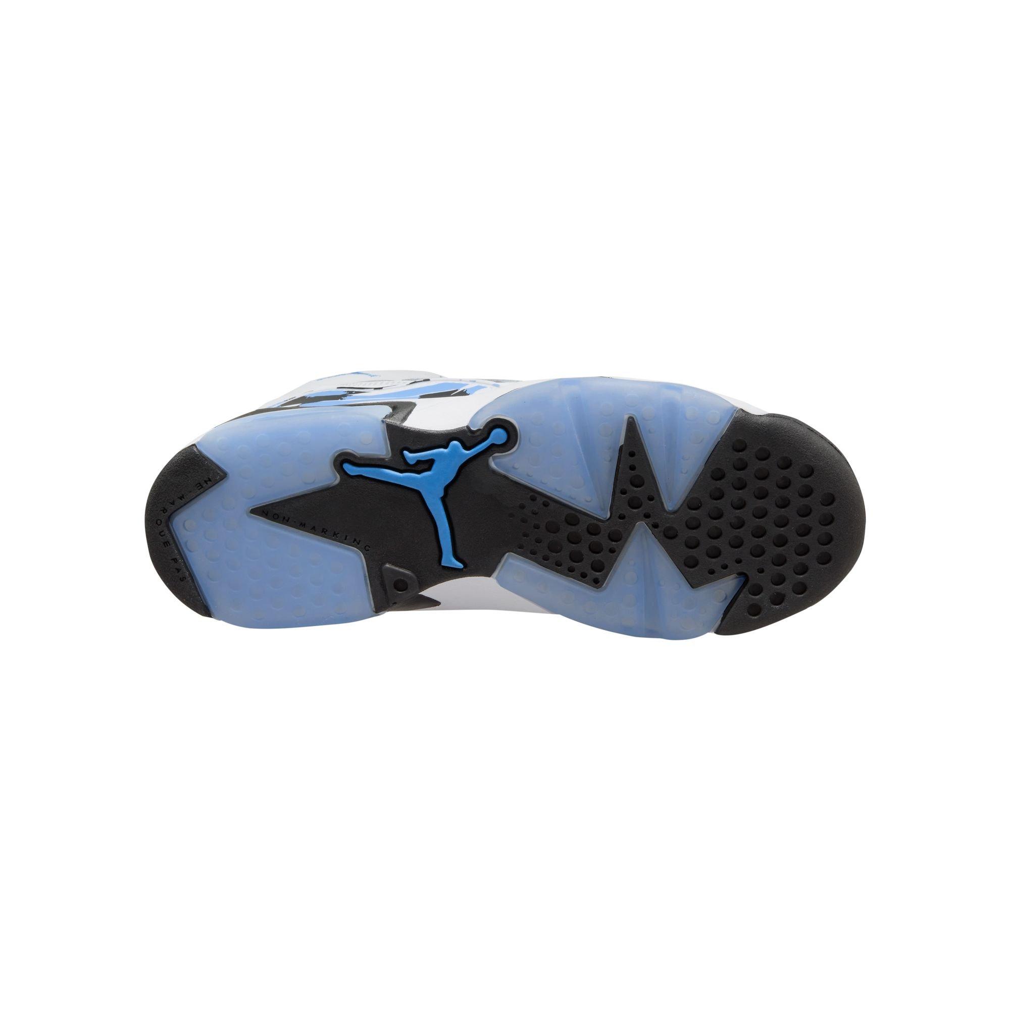 Jordan MVP "White/University Blue/Black" Grade School Boys' Shoe - WHITE/BLUE Thumbnail View 4