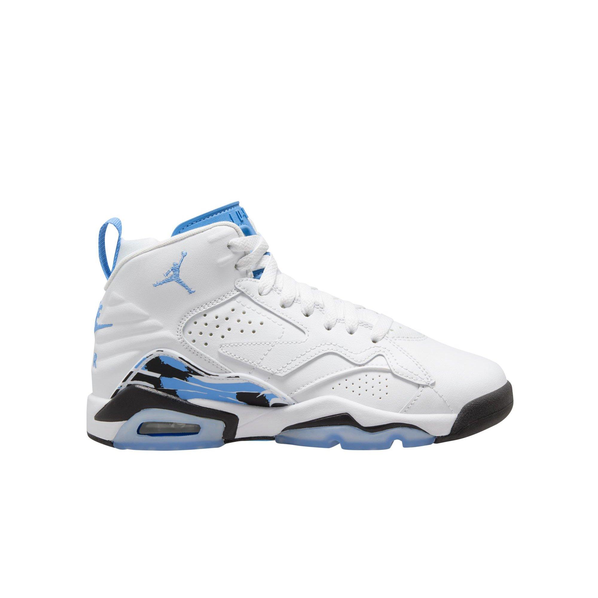Jordan MVP "White/University Blue/Black" Grade School Boys' Shoe - WHITE/BLUE Thumbnail View 1