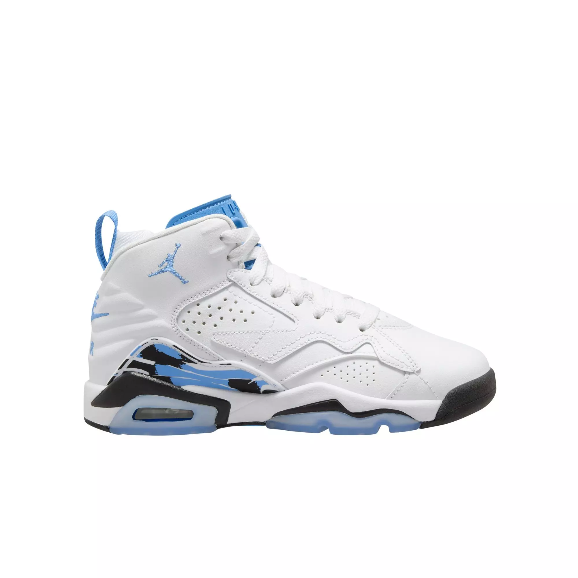 Jordan MVP "White/University Blue/Black" Grade School Boys' Shoe - WHITE/BLUE