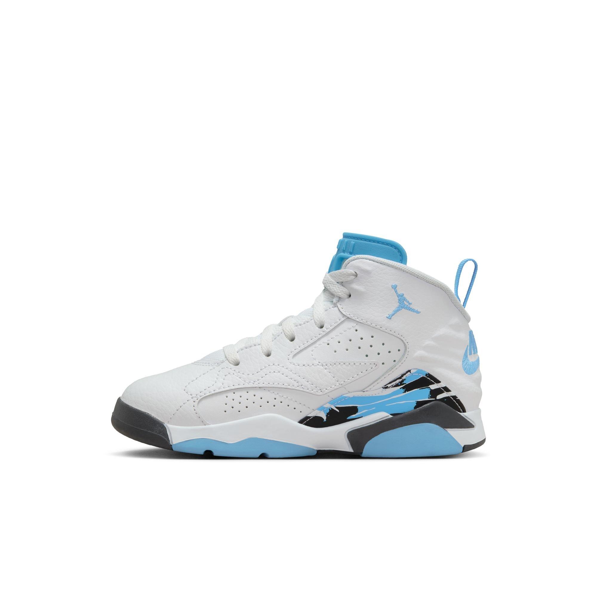 Jordan MVP "White/University Blue/Black" Preschool Boys' Shoe - WHITE/BLUE Thumbnail View 3