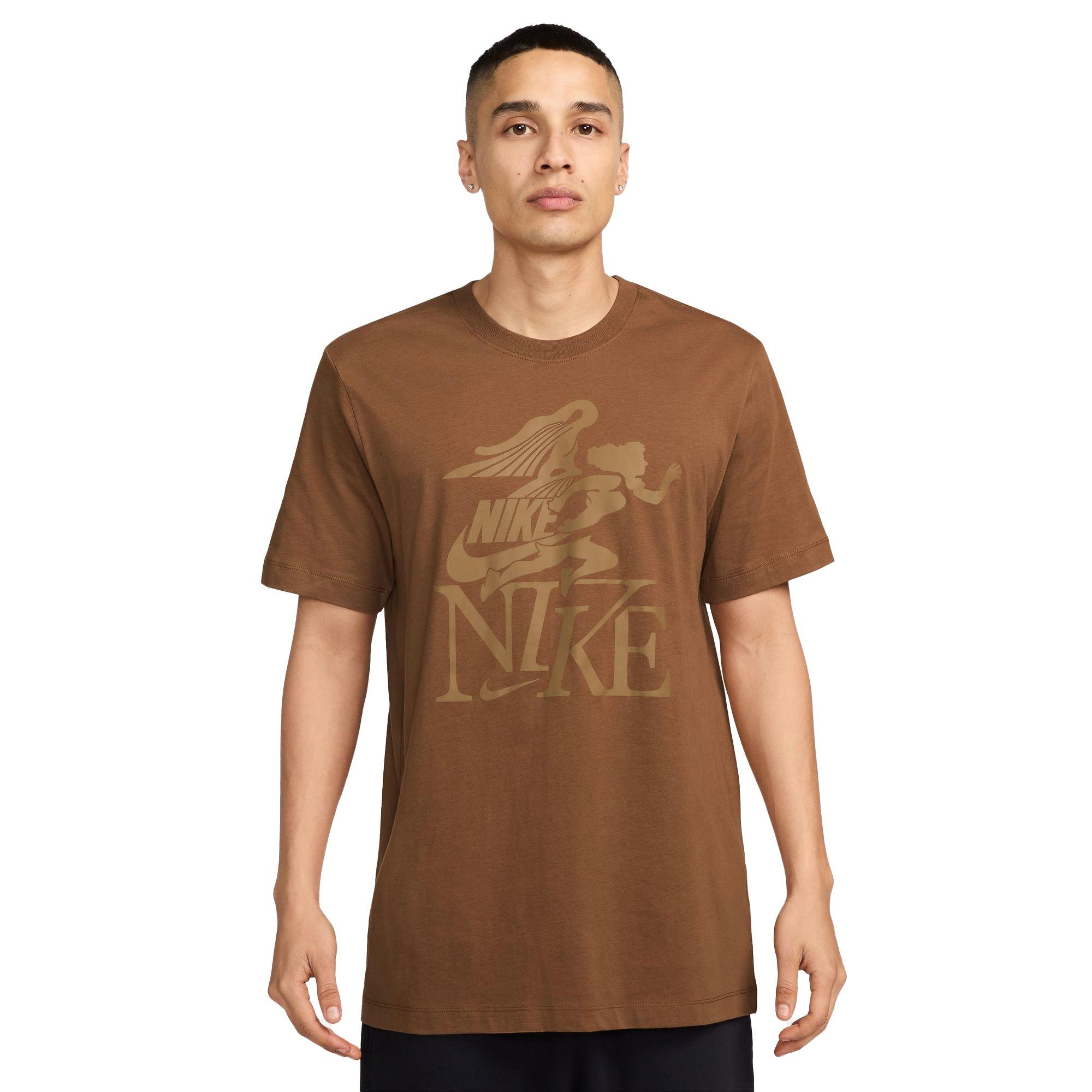 Nike Men's Sportswear Club Tee - BROWN Thumbnail View 1