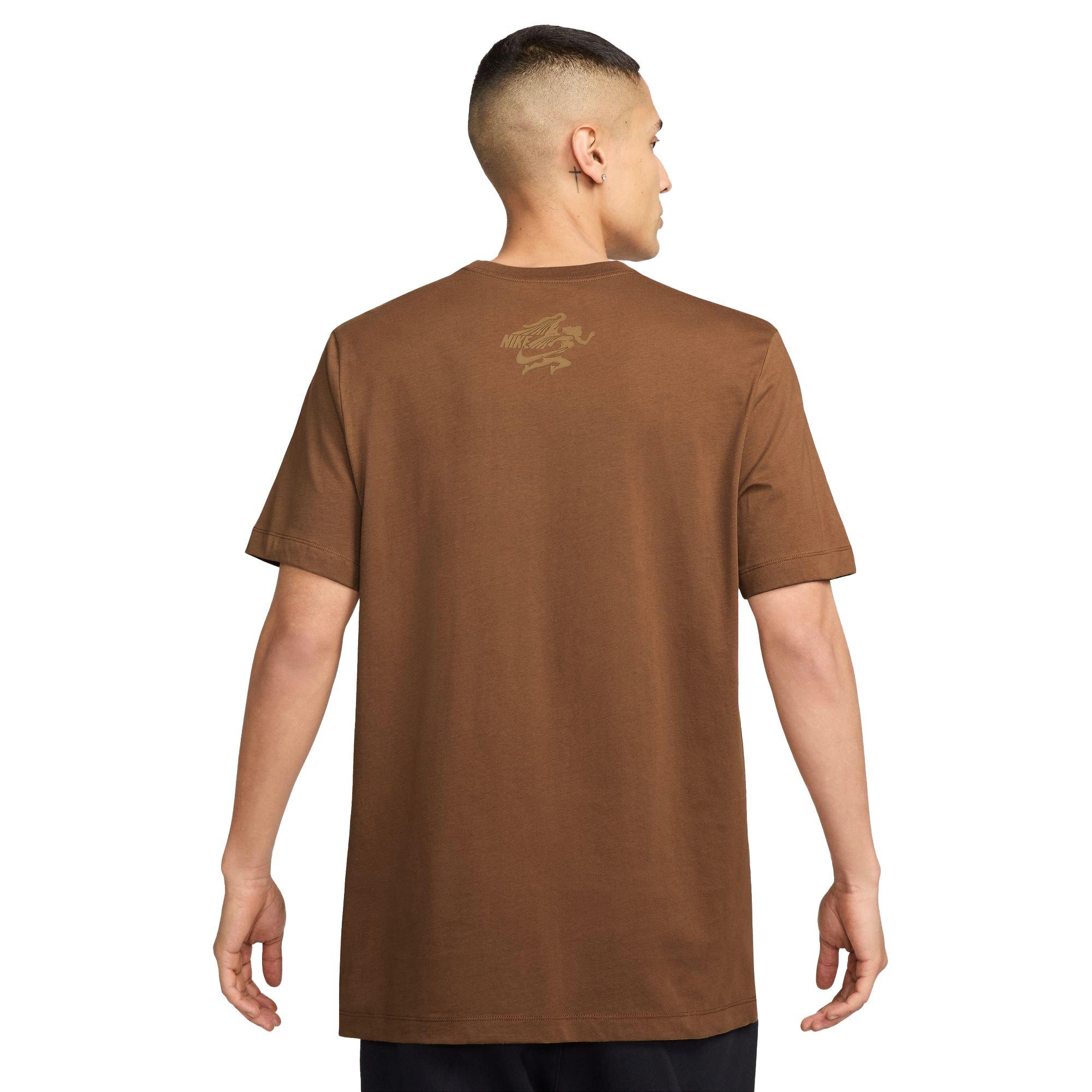 Nike Men's Sportswear Club Tee - BROWN Thumbnail View 2