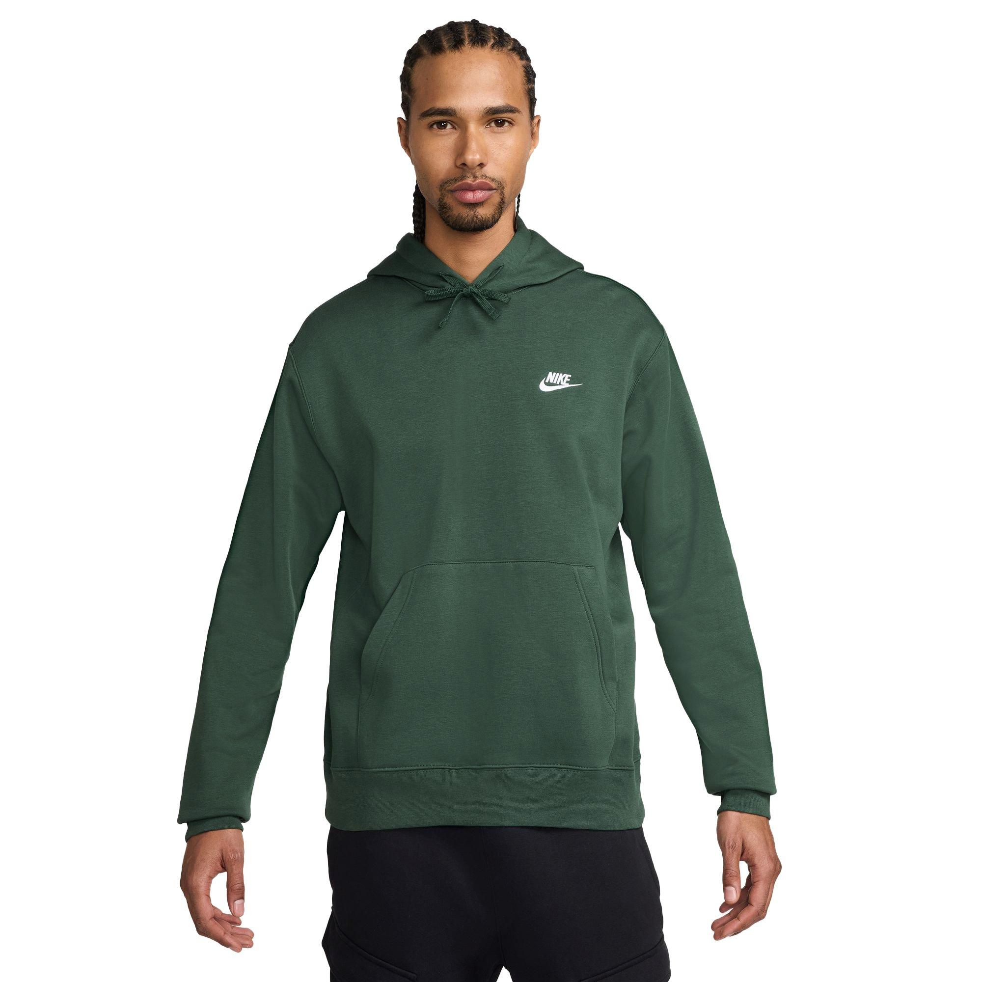 Nike Men's Sportswear Club Fleece Pullover Hoodie-Green - GREEN Thumbnail View 1