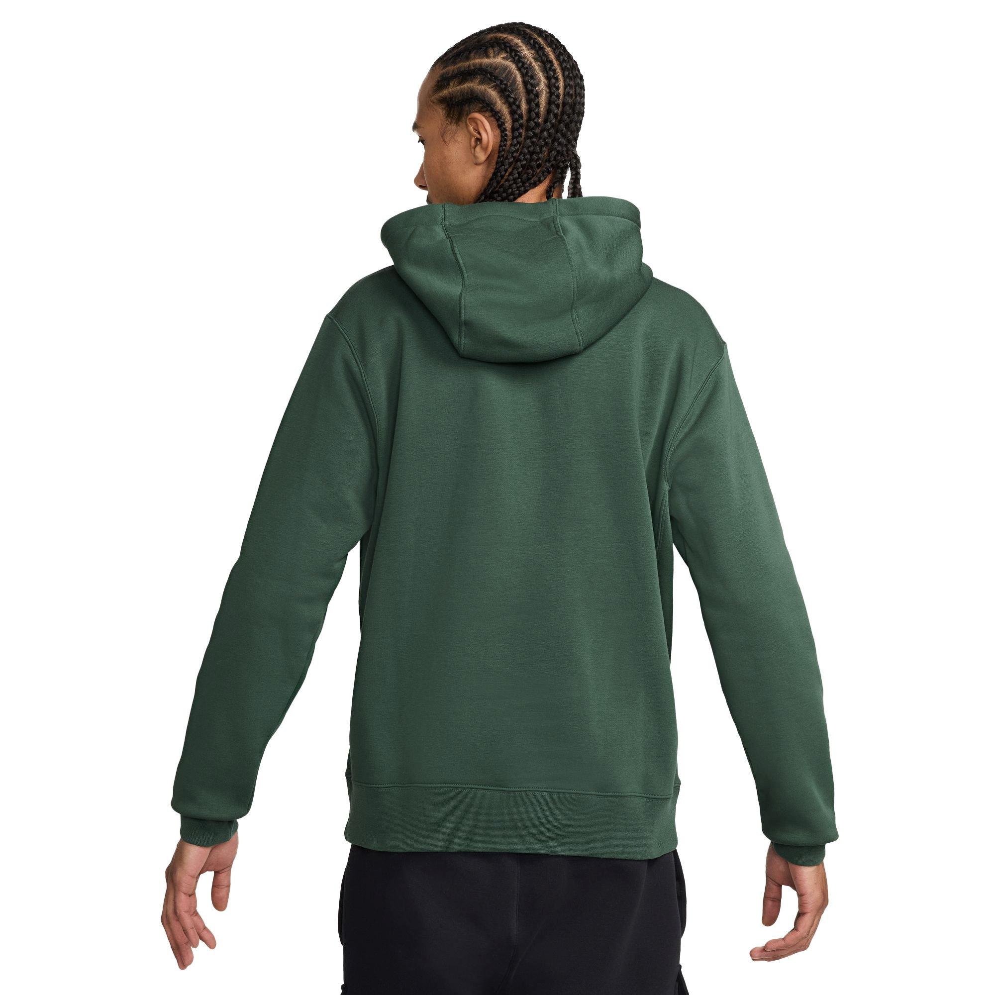 Nike Men's Sportswear Club Fleece Pullover Hoodie-Green - GREEN Thumbnail View 2