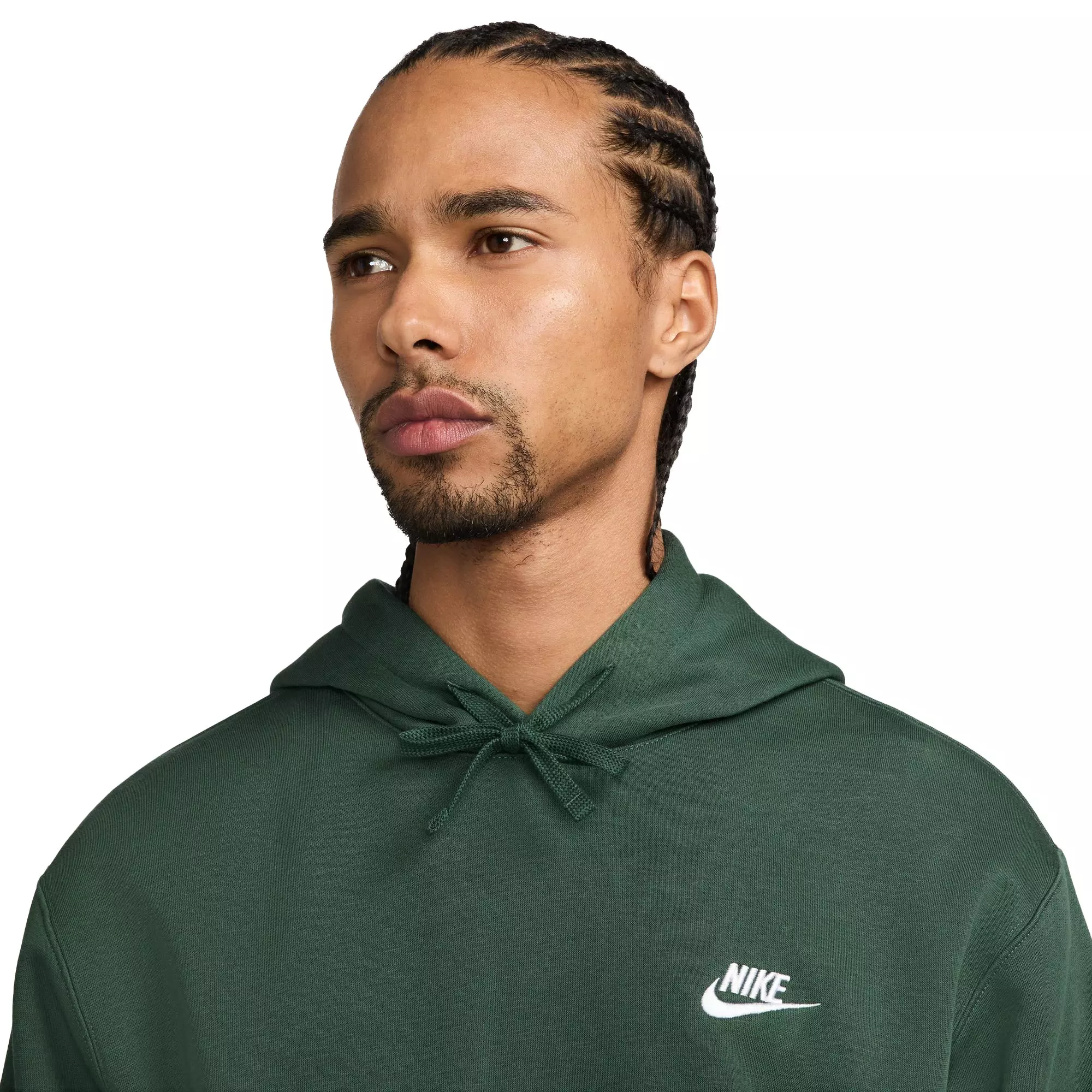 Nike Men's Sportswear Club Fleece Pullover Hoodie-Green - GREEN