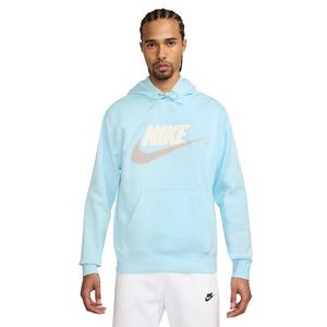 Nike Men's Club Fleece Pullover Hoodie-Lt Brown