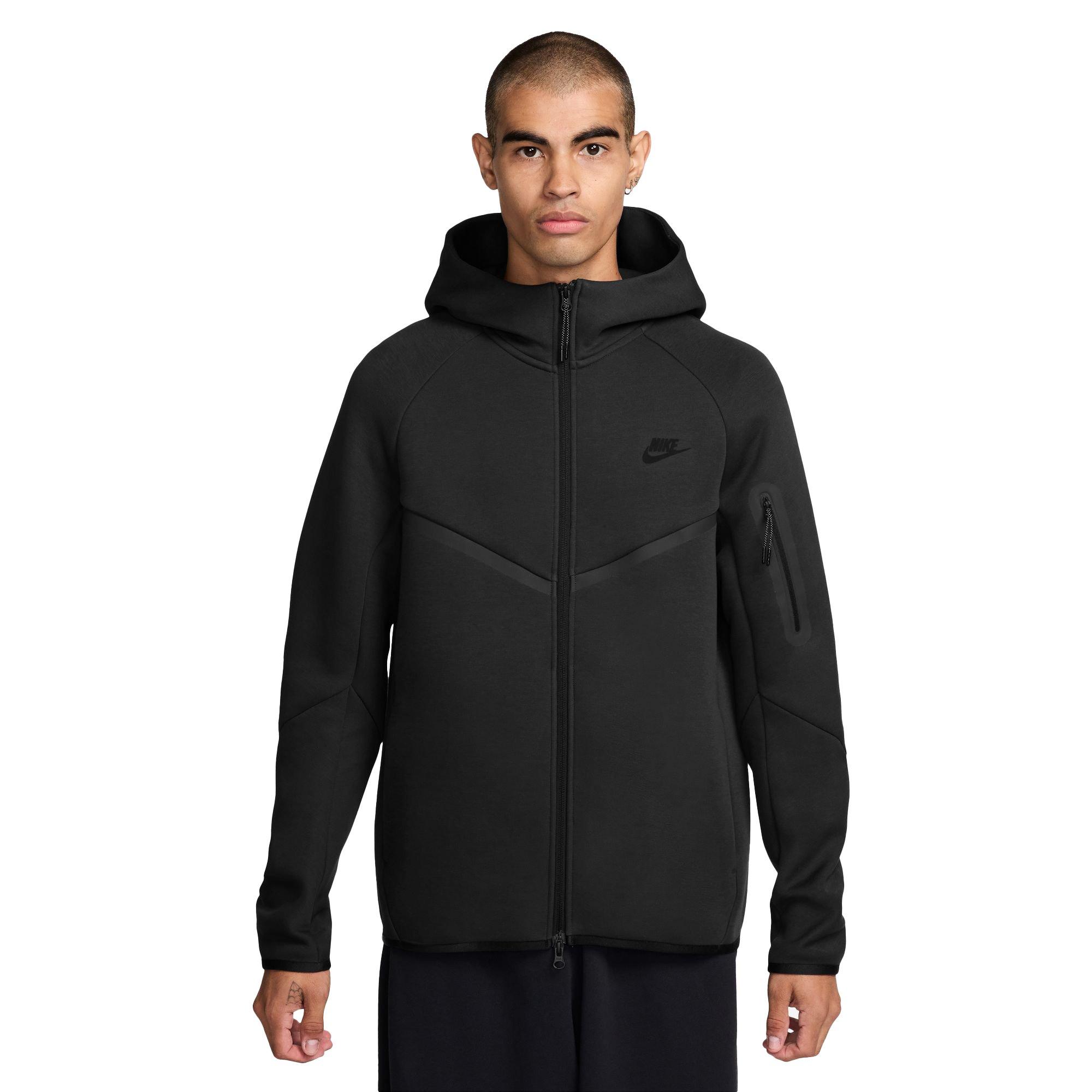 Nike Men's Tech Full-Zip Windrunner Jacket - BLACK Thumbnail View 1