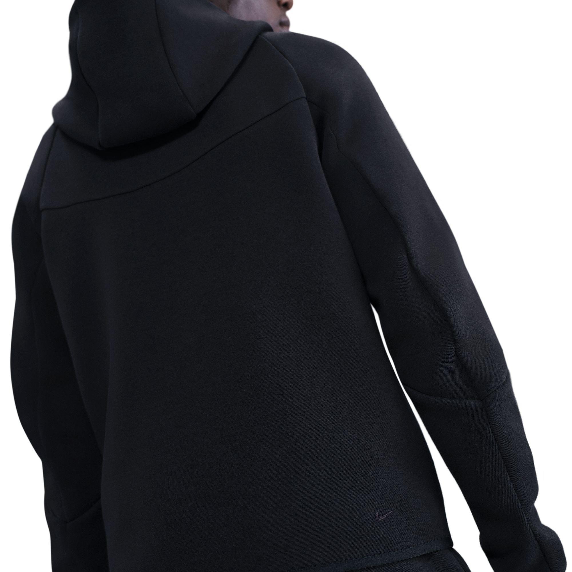Nike Men's Tech Classic Full-Zip Windrunner Jacket - BLACK Thumbnail View 5