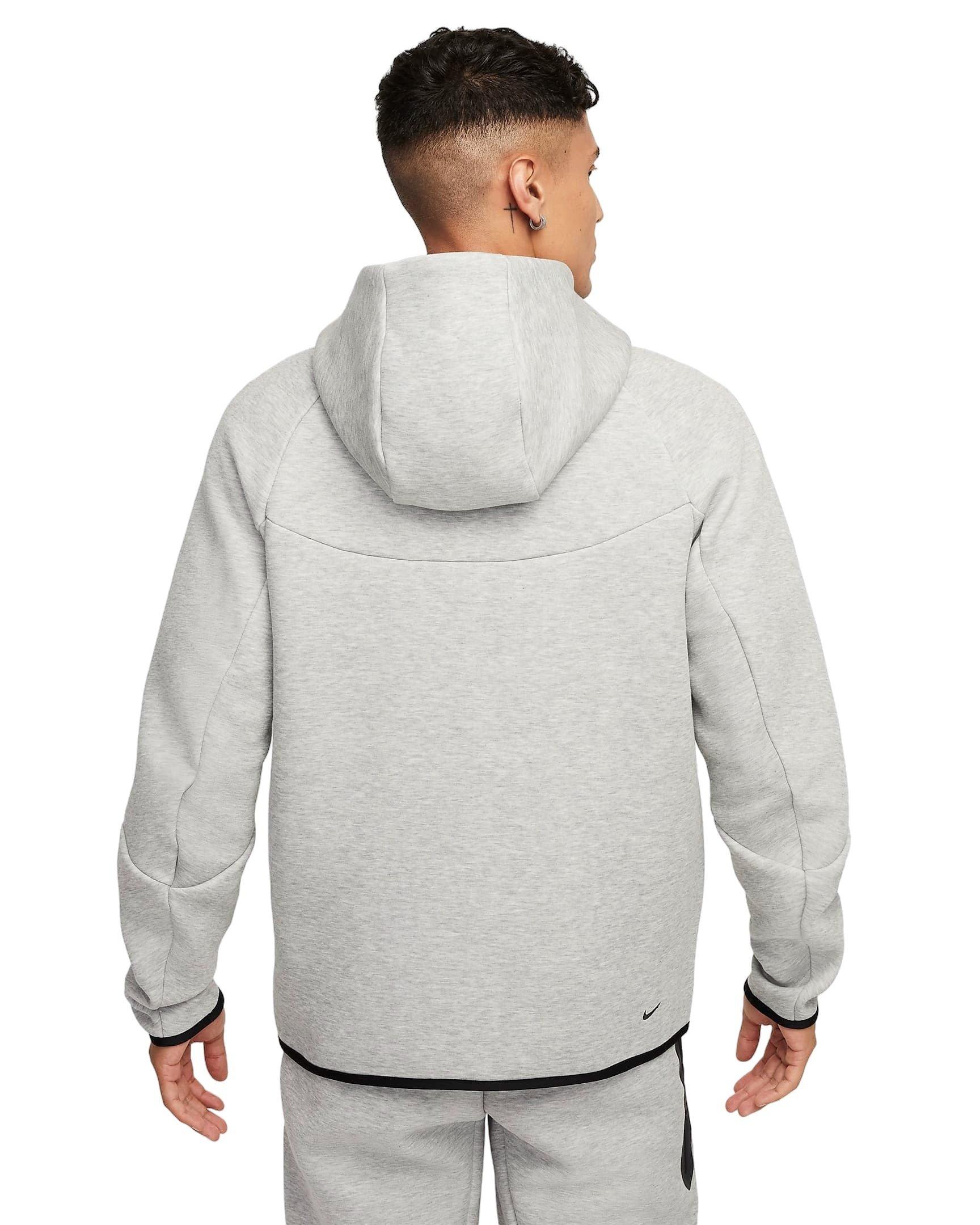 Nike Men's Tech Full-Zip Windrunner Jacket -Grey/Black - GREY/BLACK