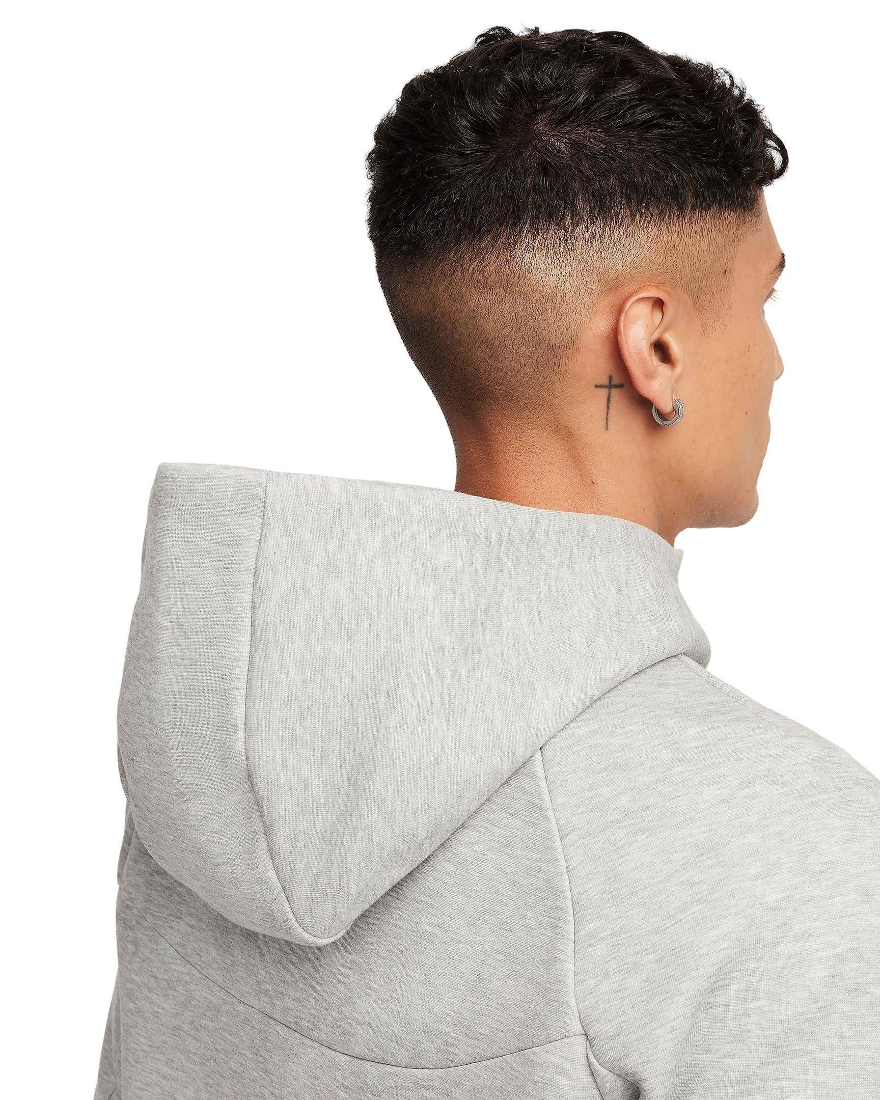 Nike Men's Tech Full-Zip Windrunner Jacket -Grey/Black - GREY/BLACK