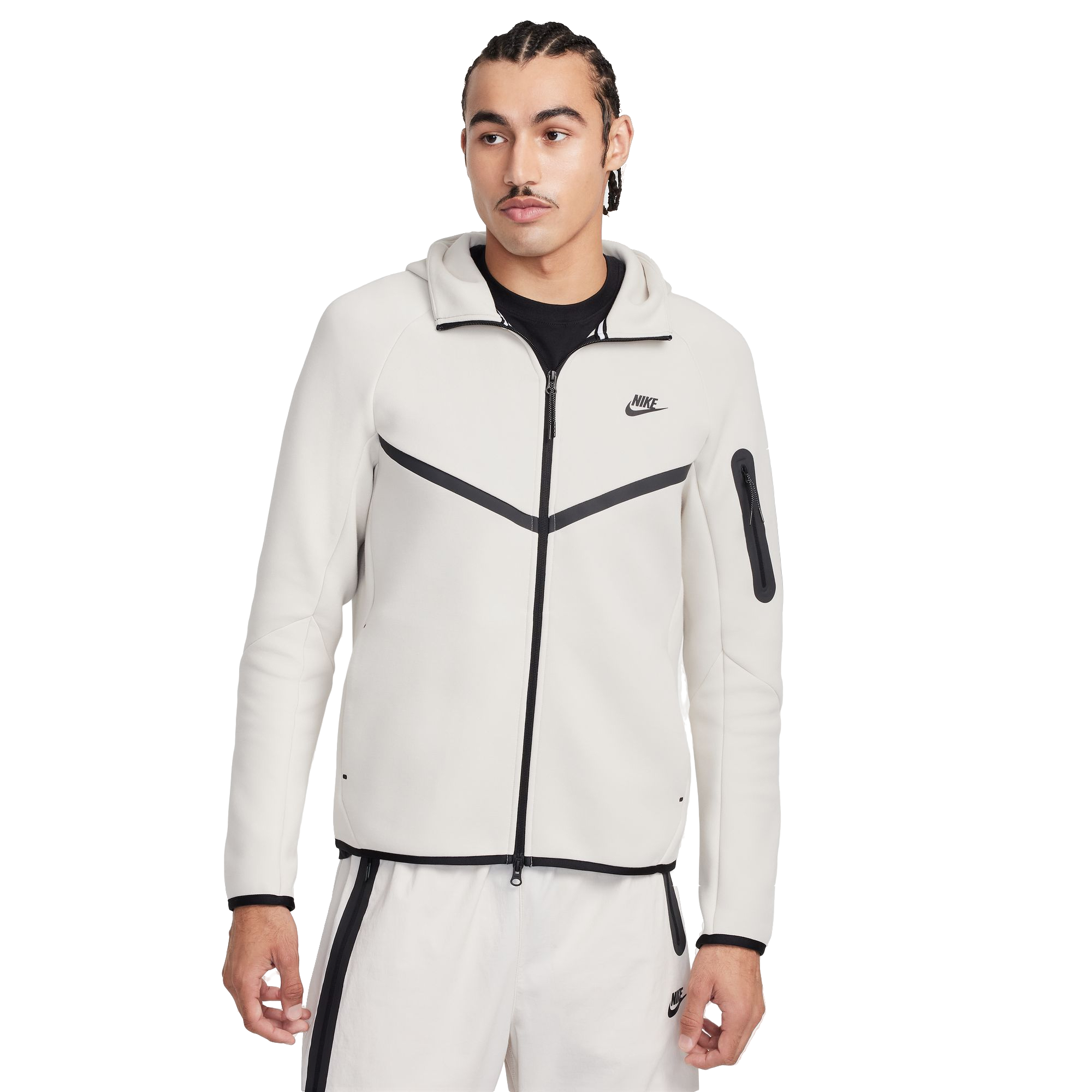 Nike Men's Tech Windrunner Full-Zip Jacket - BROWN Thumbnail View 1