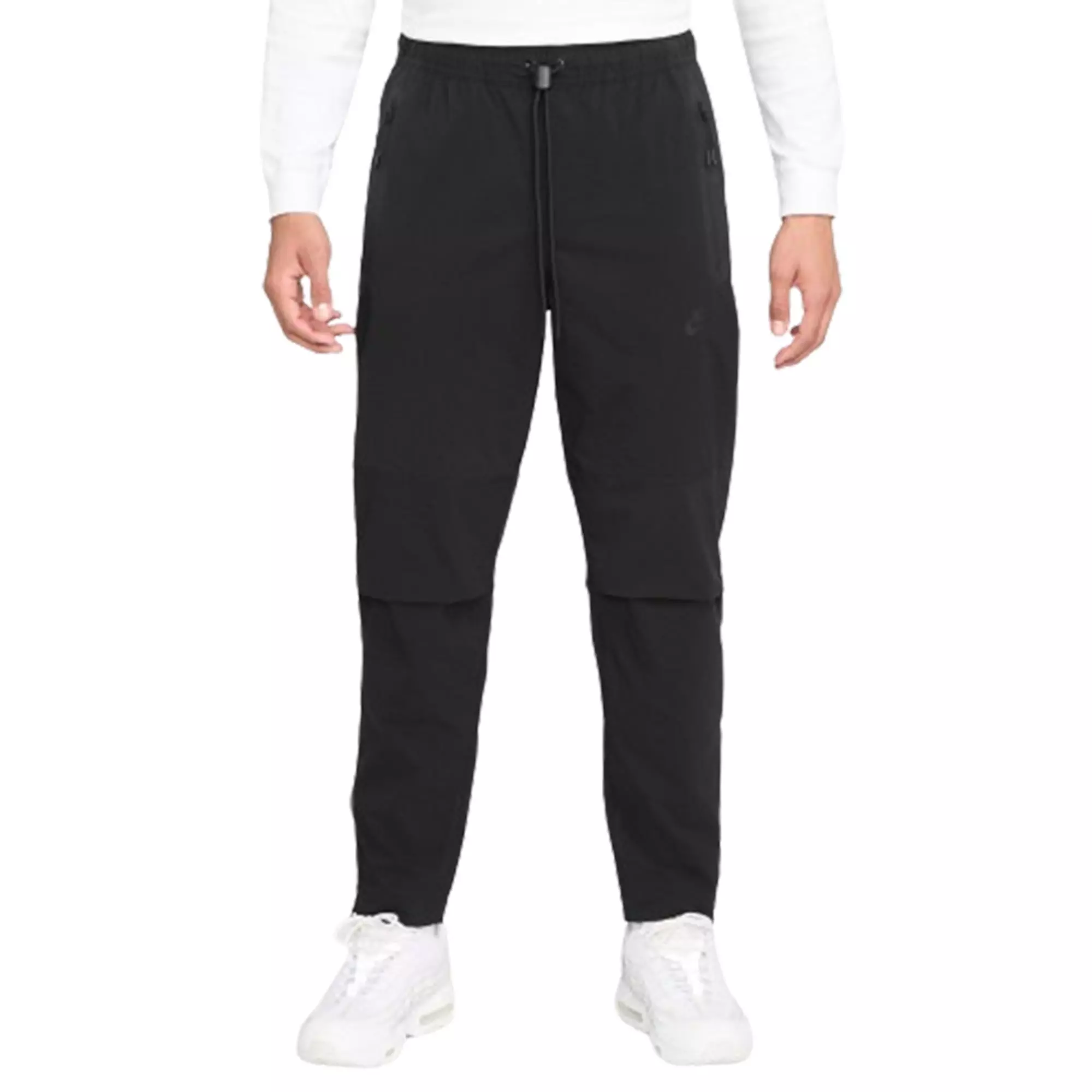 Nike Men's Sportswear Tech Woven Open Hem Pants - Black - BLACK