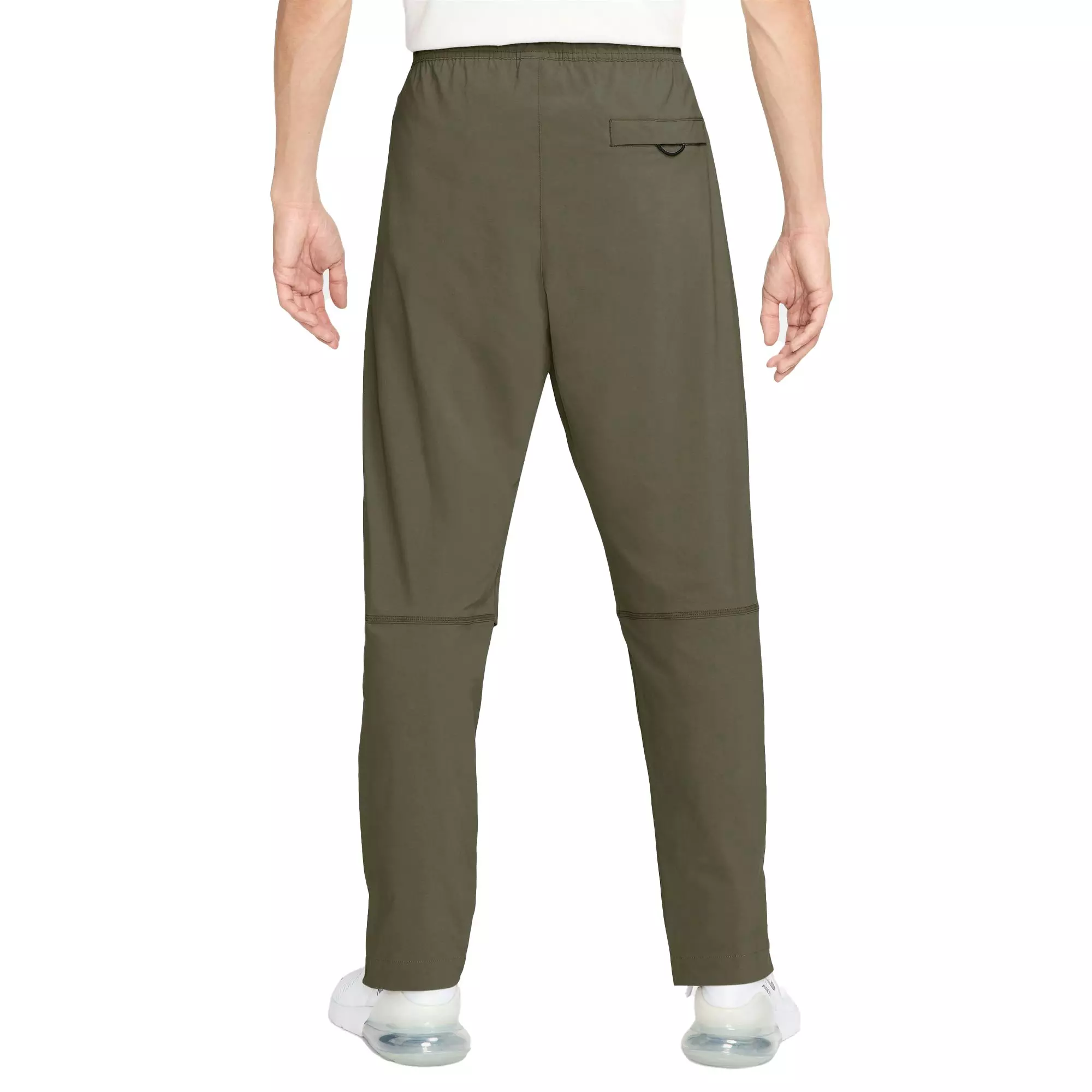 Nike Men's Sportswear Tech Woven Open Hem Pants-Olive - OLIVE