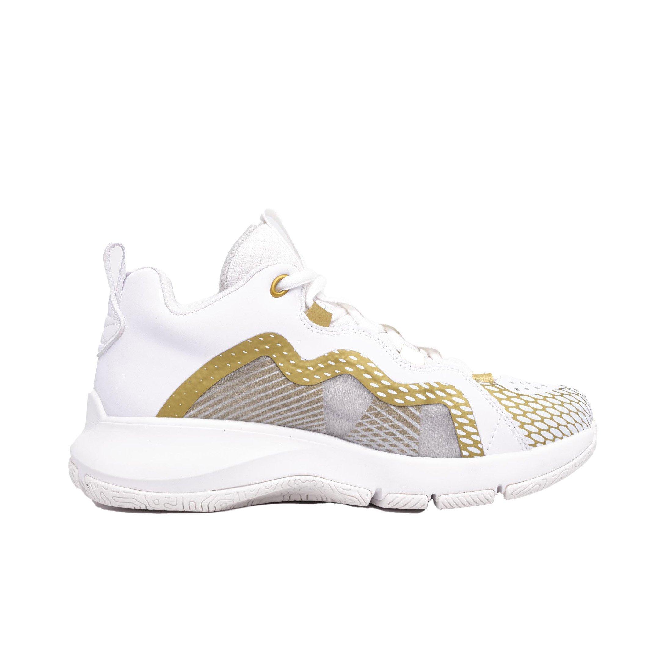 RIP-IT Future Court "White/Gold" Women's Volleyball Shoe - WHITE/GOLD Thumbnail View 1