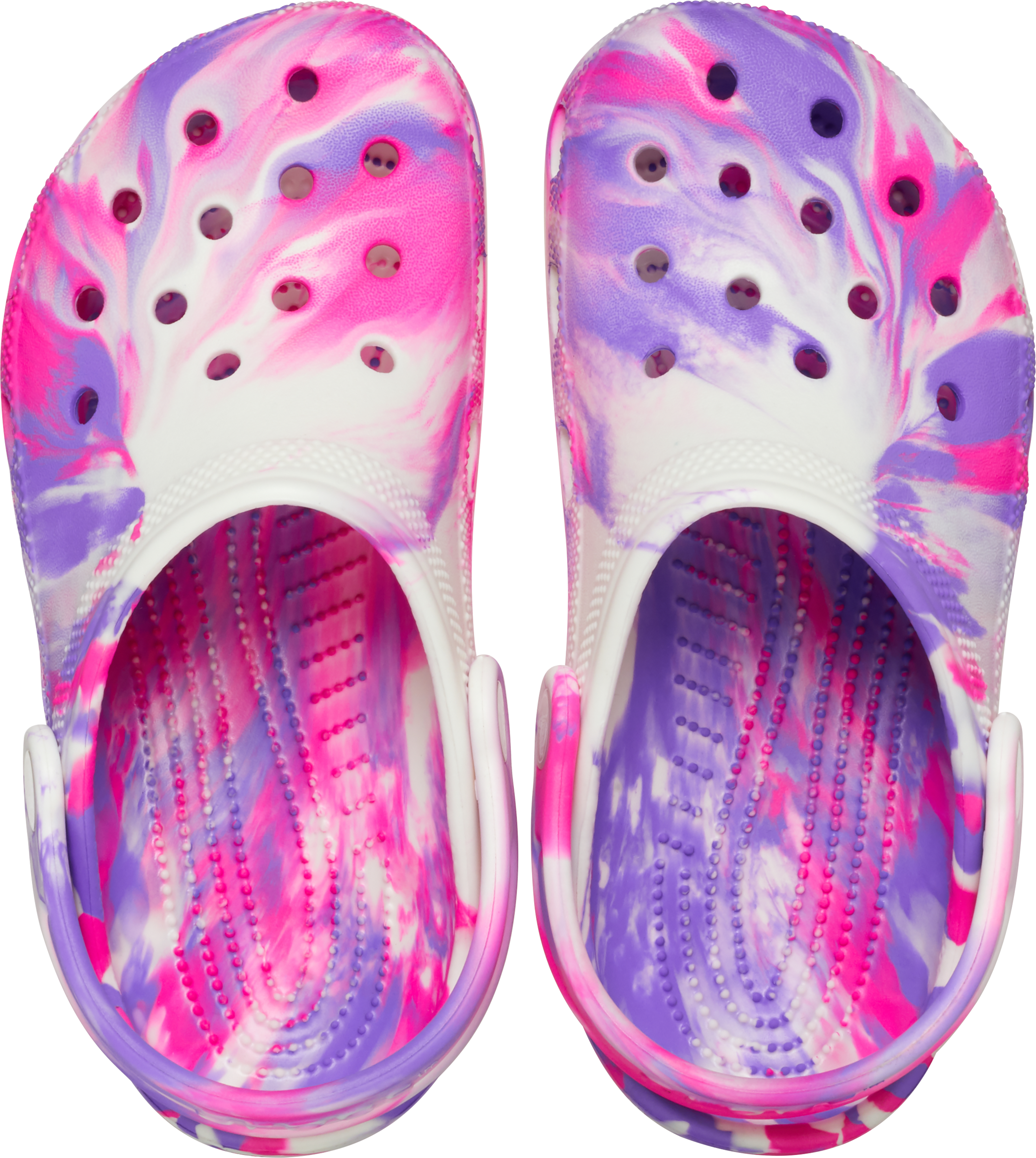 Crocs Classic Marbled "Pink Crush Glow" Preschool Girls' Clog