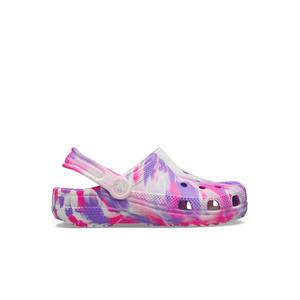 Crocs Classic Marbled "Pink Crush Glow" Preschool Girls' Clog