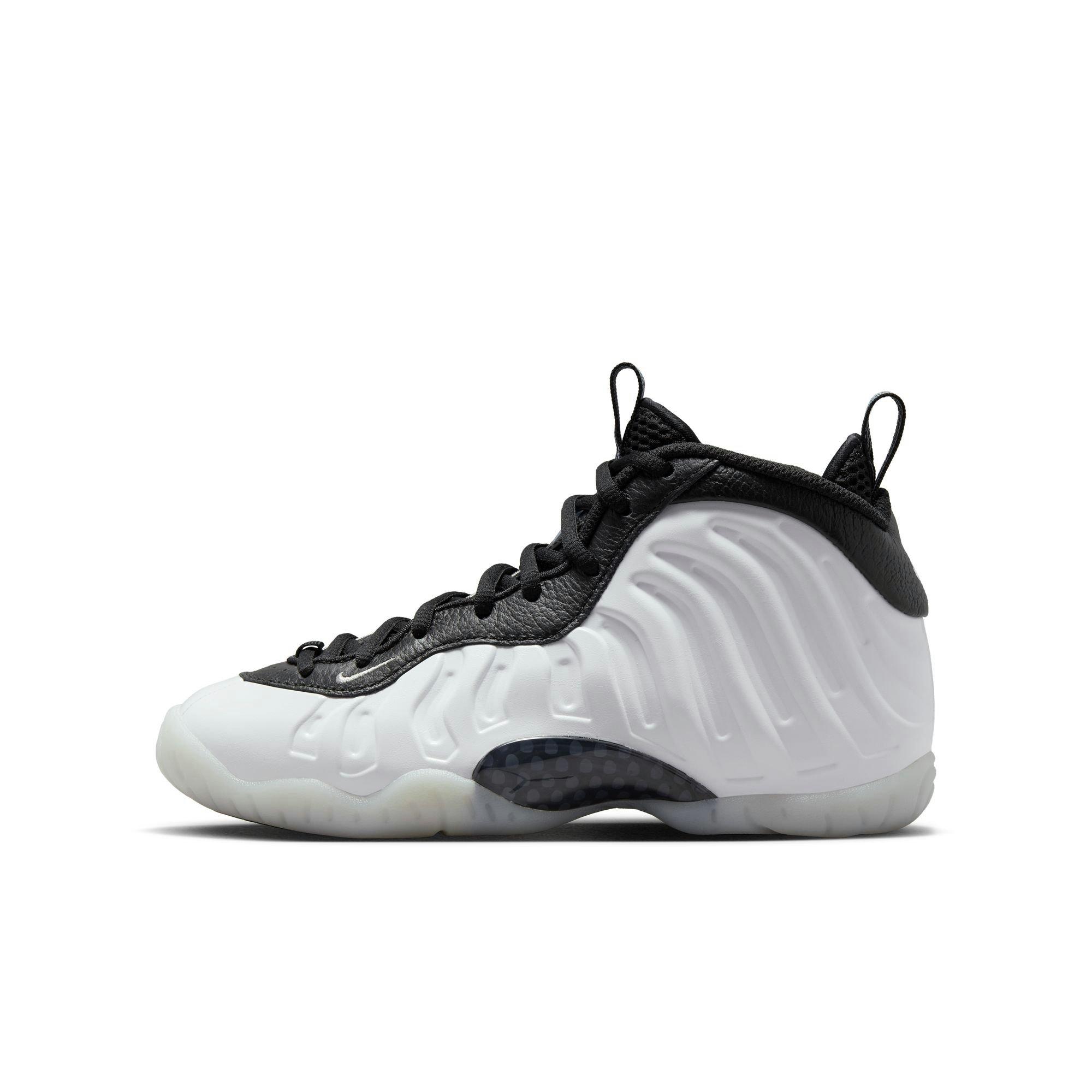 Nike Penny Little Posite One Grade School Boys' White/Metallic Silver Black/Cobalt Bliss Shoe