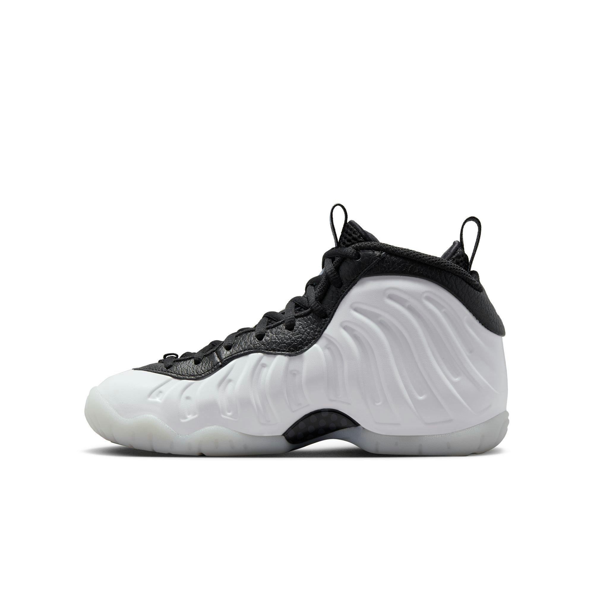 Nike Penny Little Posite One Grade School Boys' White/Metallic Silver Black/Cobalt Bliss Shoe