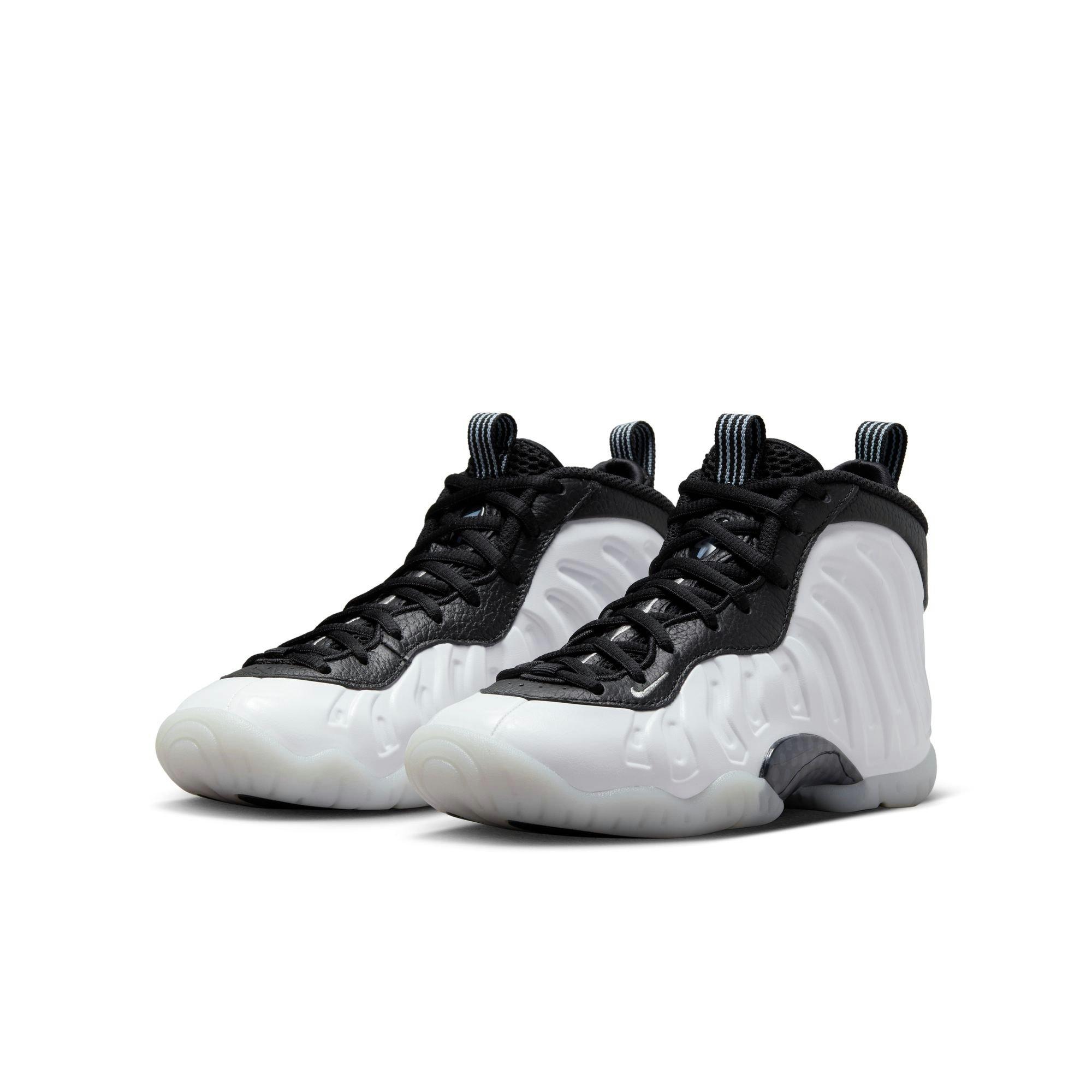 Nike Penny Little Posite One Grade School Boys' White/Metallic Silver Black/Cobalt Bliss Shoe