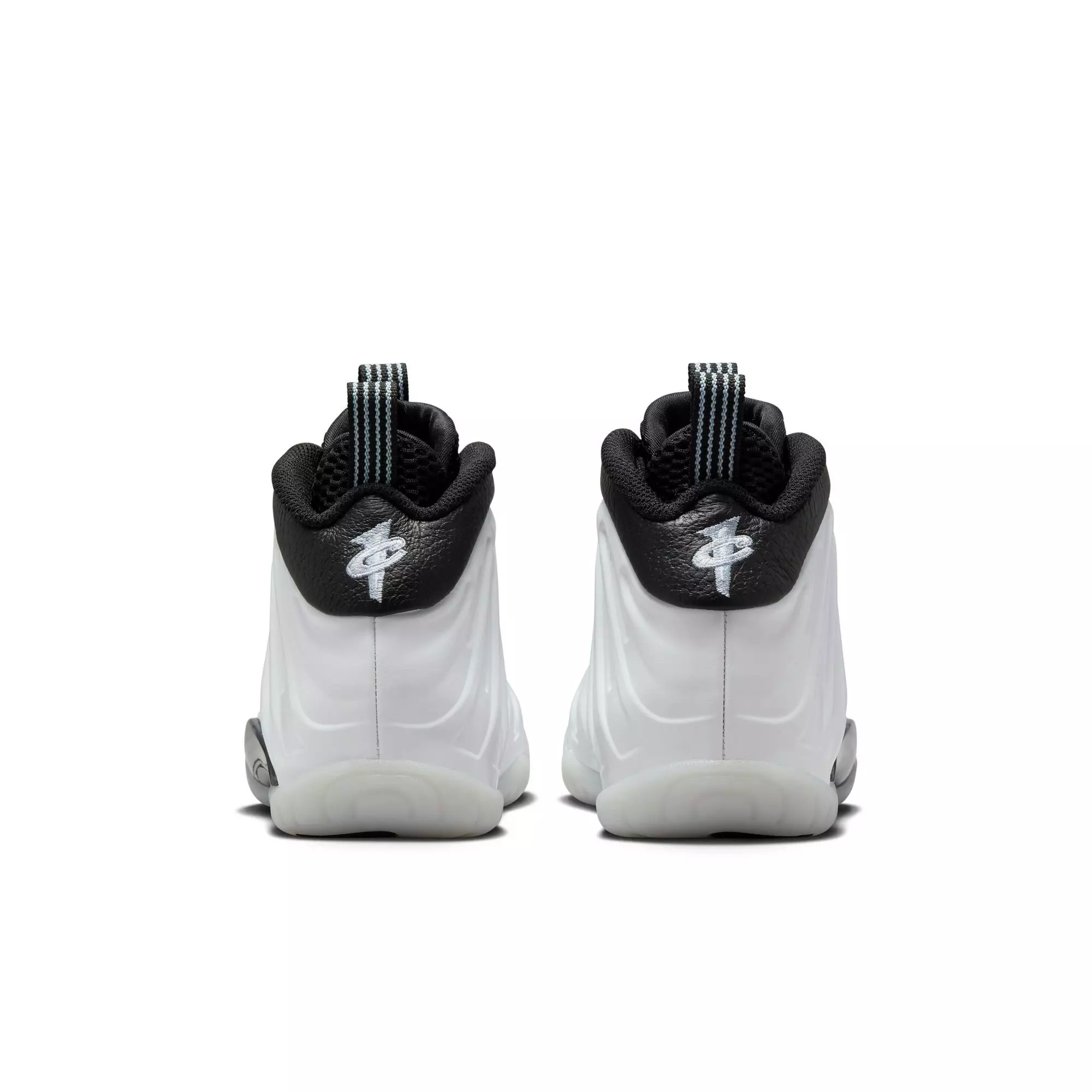 Nike Penny Little Posite One "White/Metallic Silver Black/Cobalt Bliss" Grade School Boys' Shoe - WHITE/BLACK