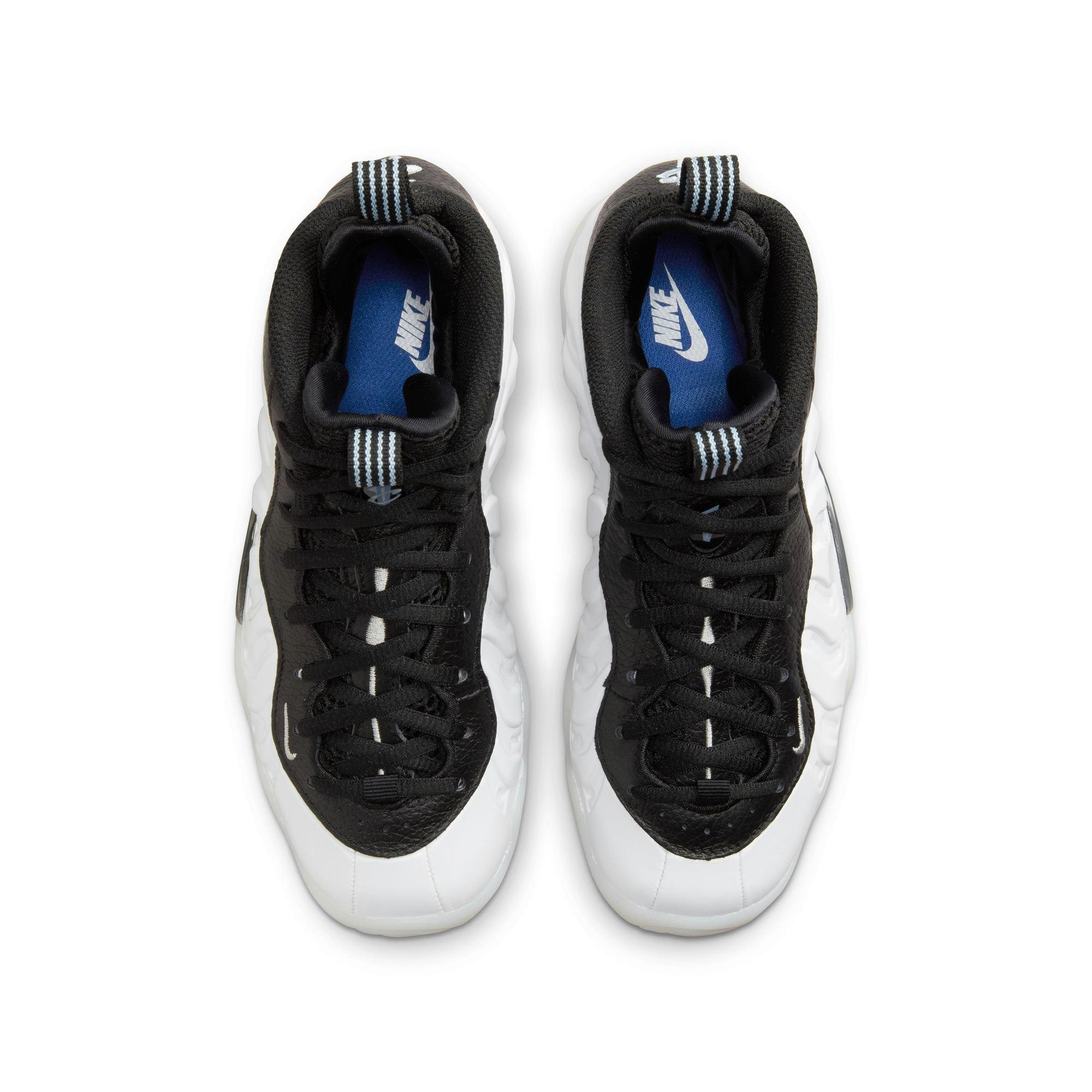 Nike Penny Little Posite One Grade School Boys' White/Metallic Silver Black/Cobalt Bliss Shoe