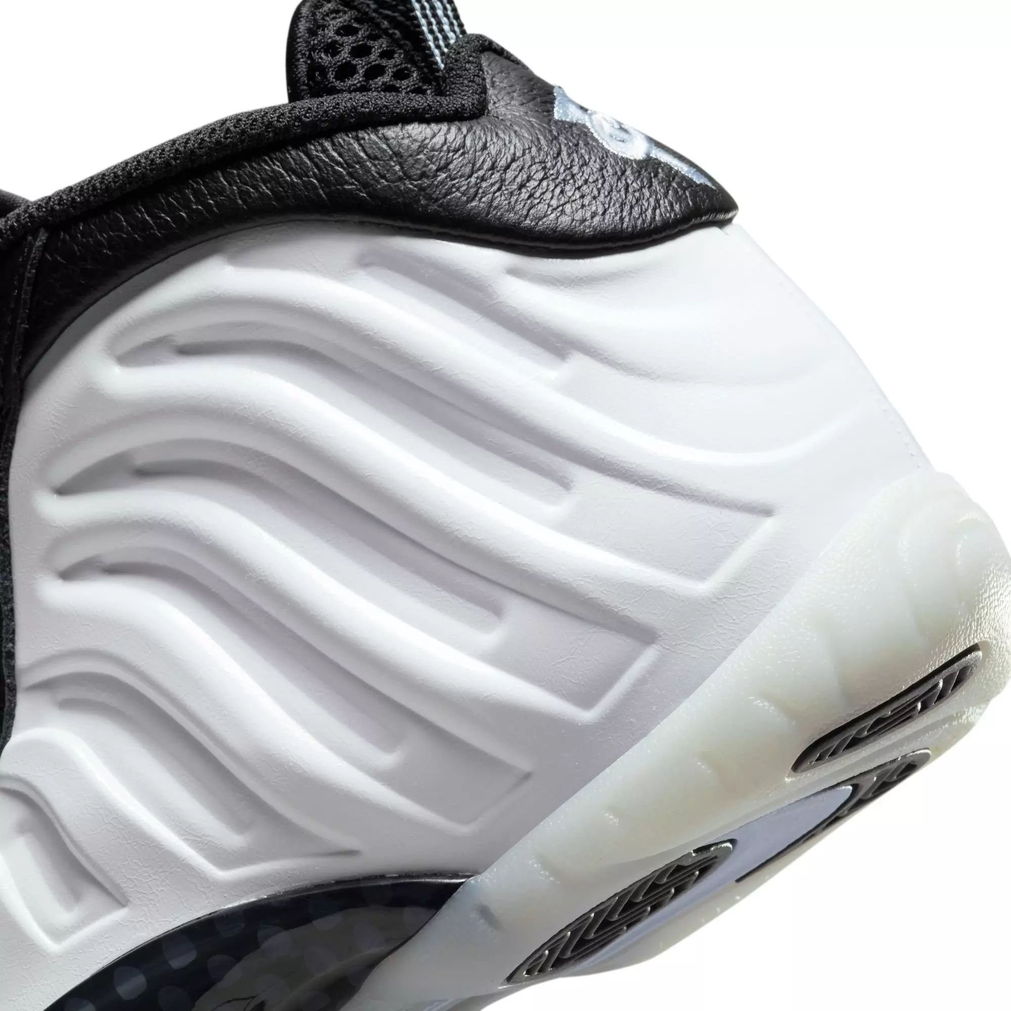 Nike Penny Little Posite One "White/Metallic Silver Black/Cobalt Bliss" Grade School Boys' Shoe - WHITE/BLACK