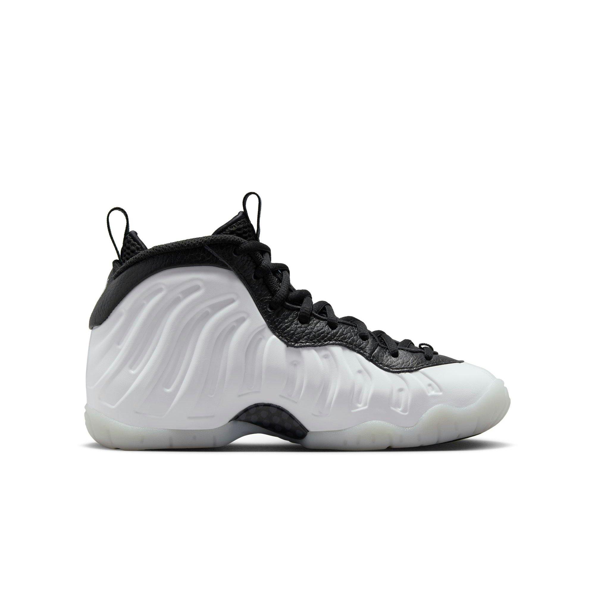 Nike Penny Little Posite One Grade School Boys' White/Metallic Silver Black/Cobalt Bliss Shoe