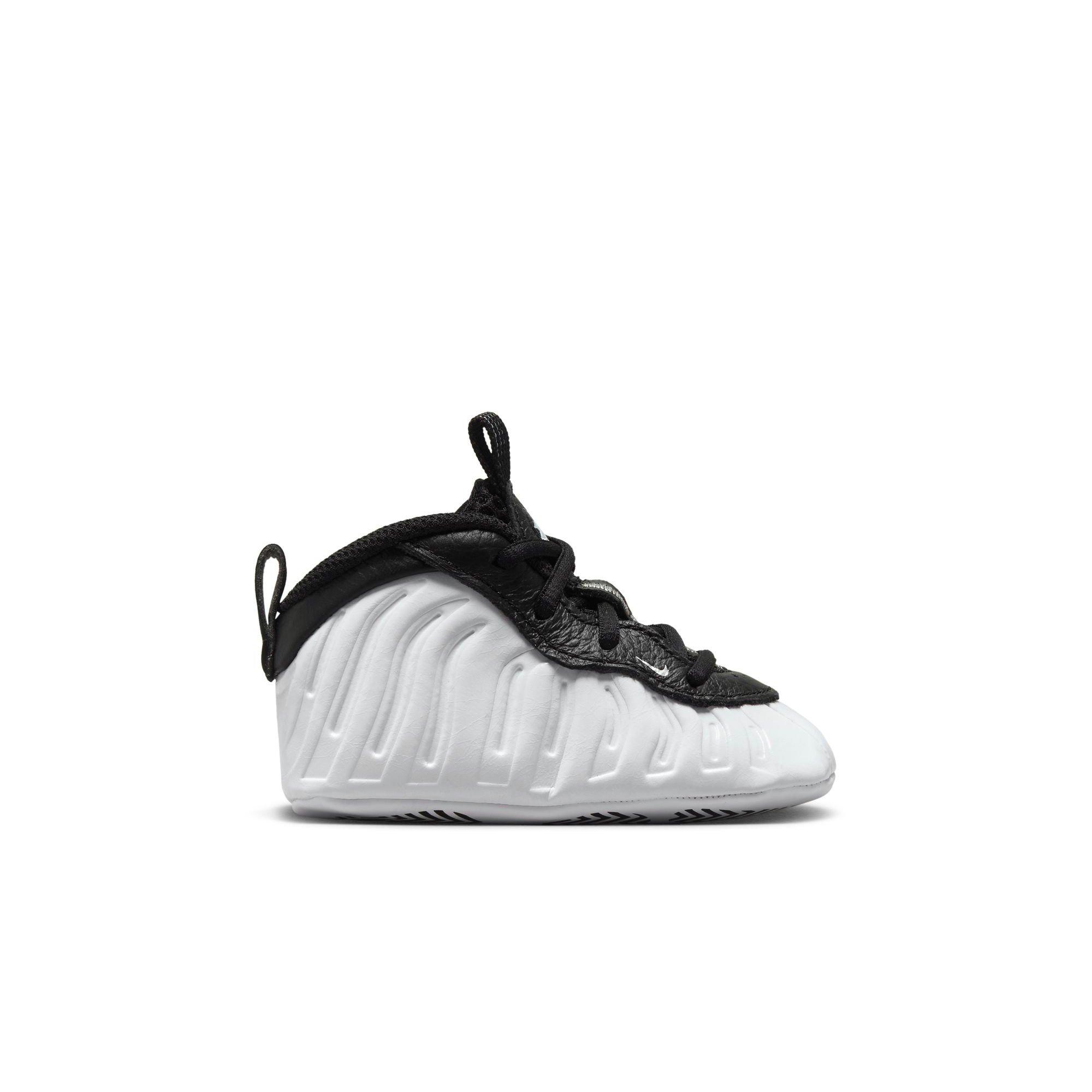 Nike Penny Lil' Posite One Crib "White/Metallic Silver/Black/Cobalt Bliss" Baby Bootie - WHITE/BLACK