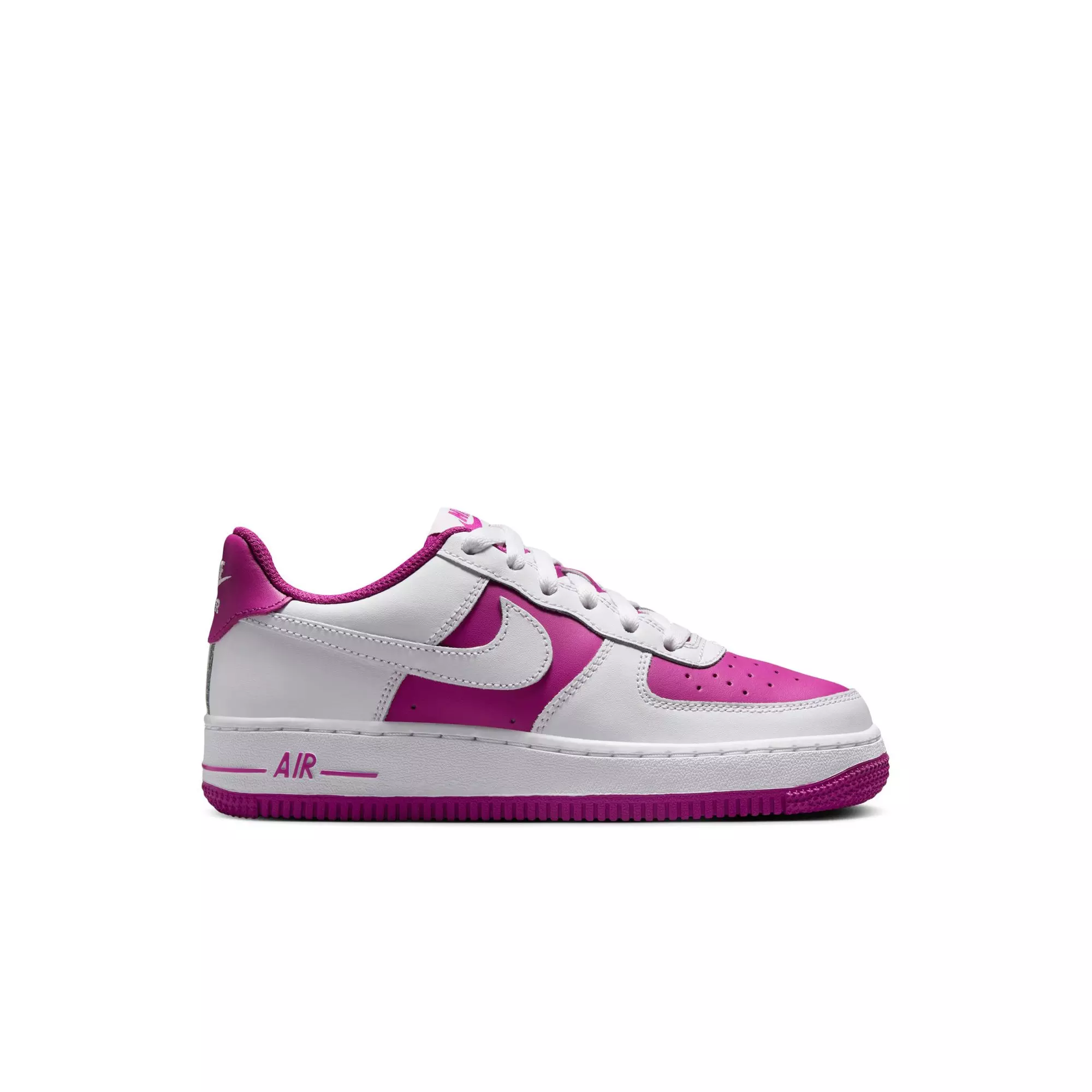 Nike Air Force 1 "White/Hot Fuchsia" Preschool Girls' Shoe - WHITE/PURPLE