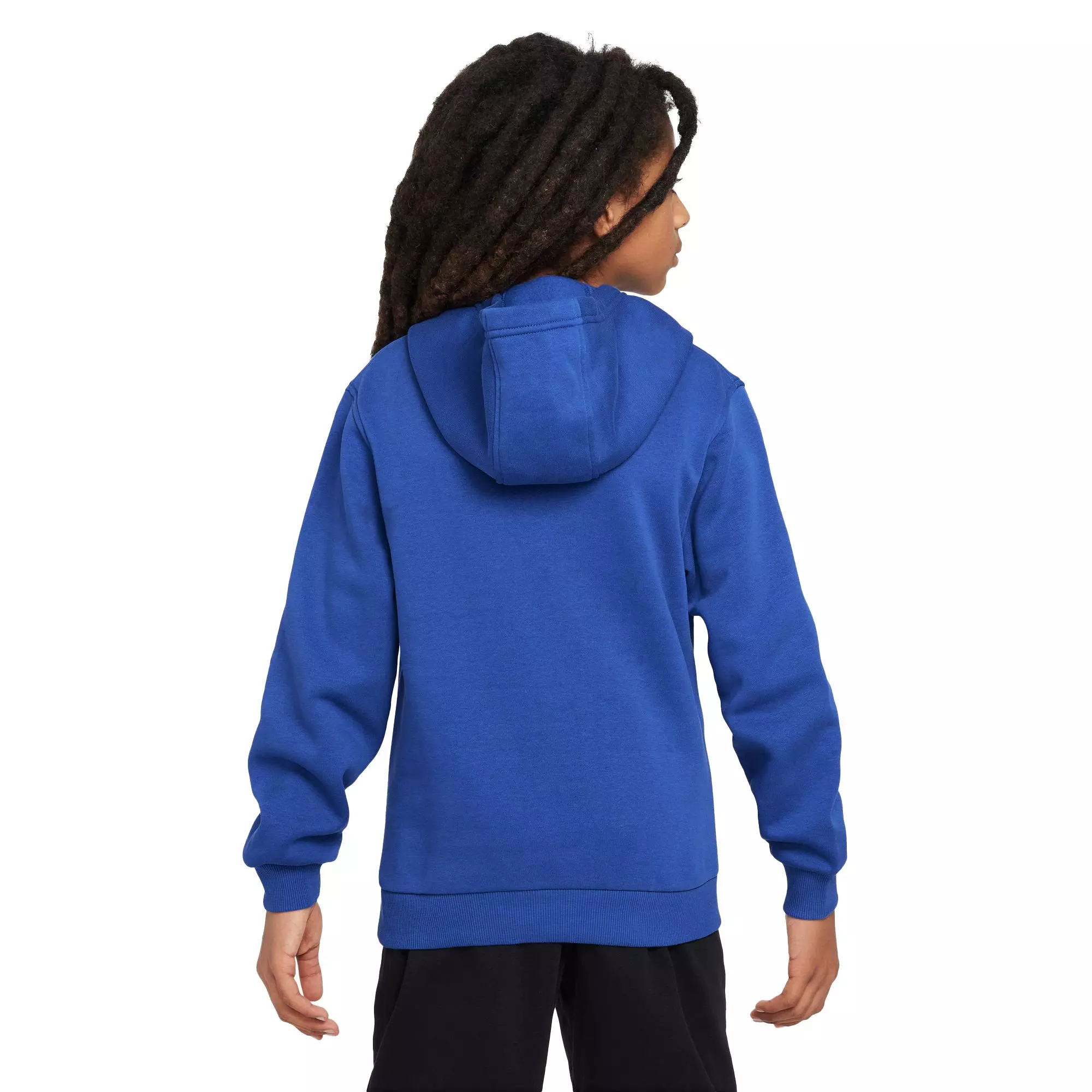 Nike Big Boys' Sportswear Club Fleece Pullover Hoodie-Royal - ROYAL