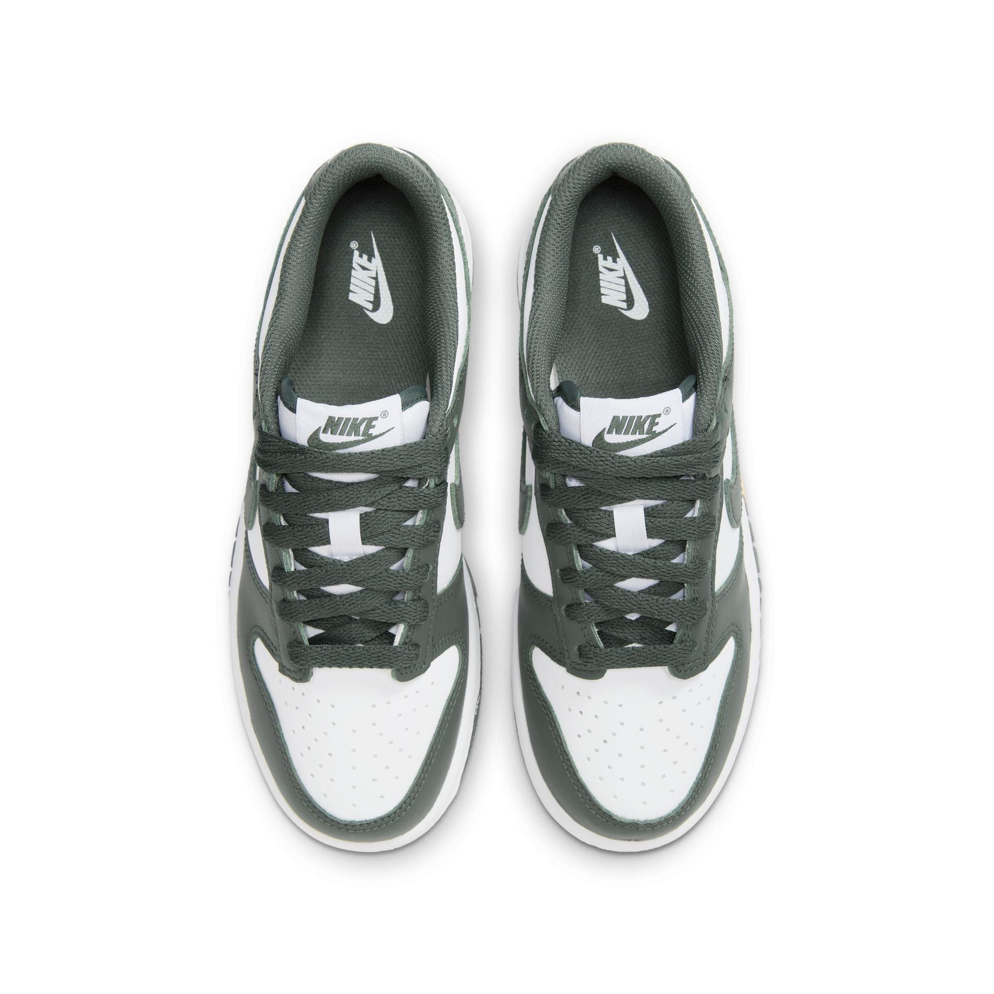 Nike Dunk Low Grade School Boys' "White/Vintage Green" Shoe