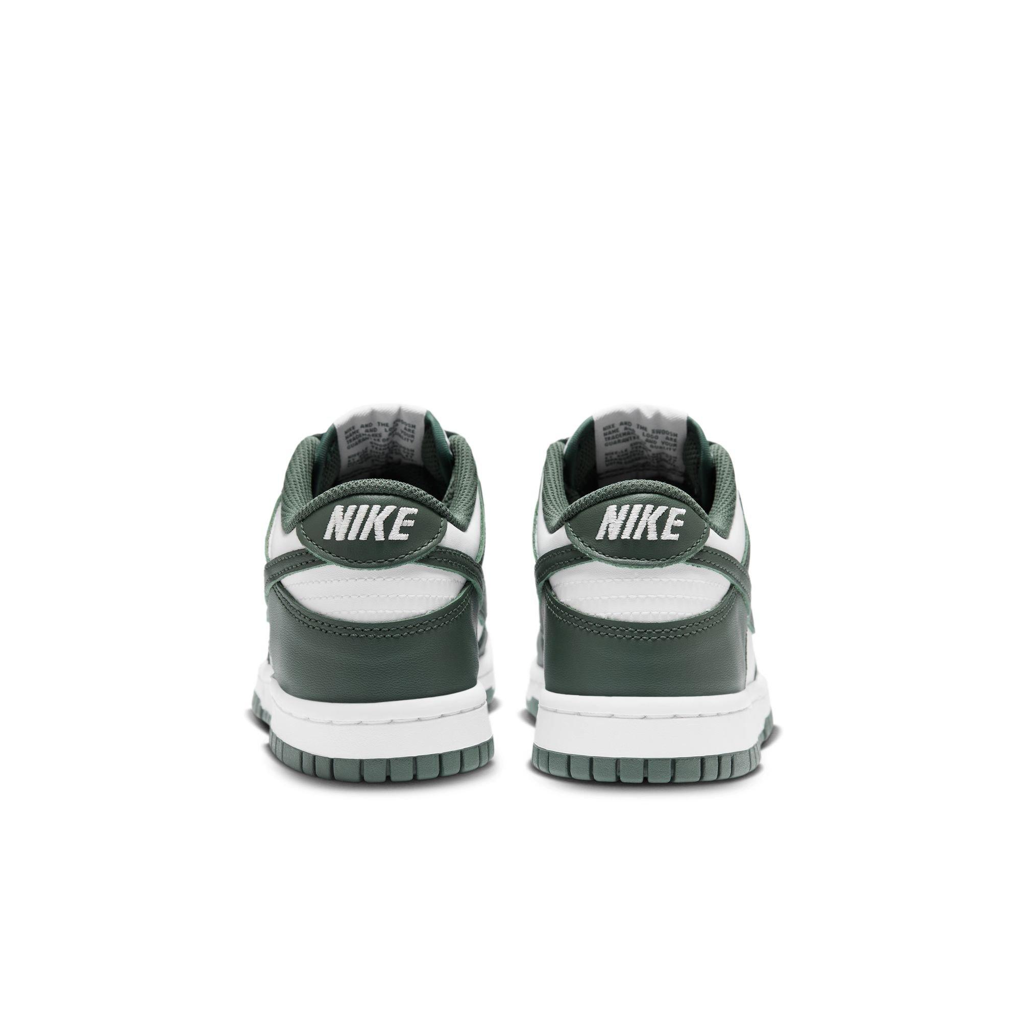 Nike Dunk Low Grade School Boys' "White/Vintage Green" Shoe