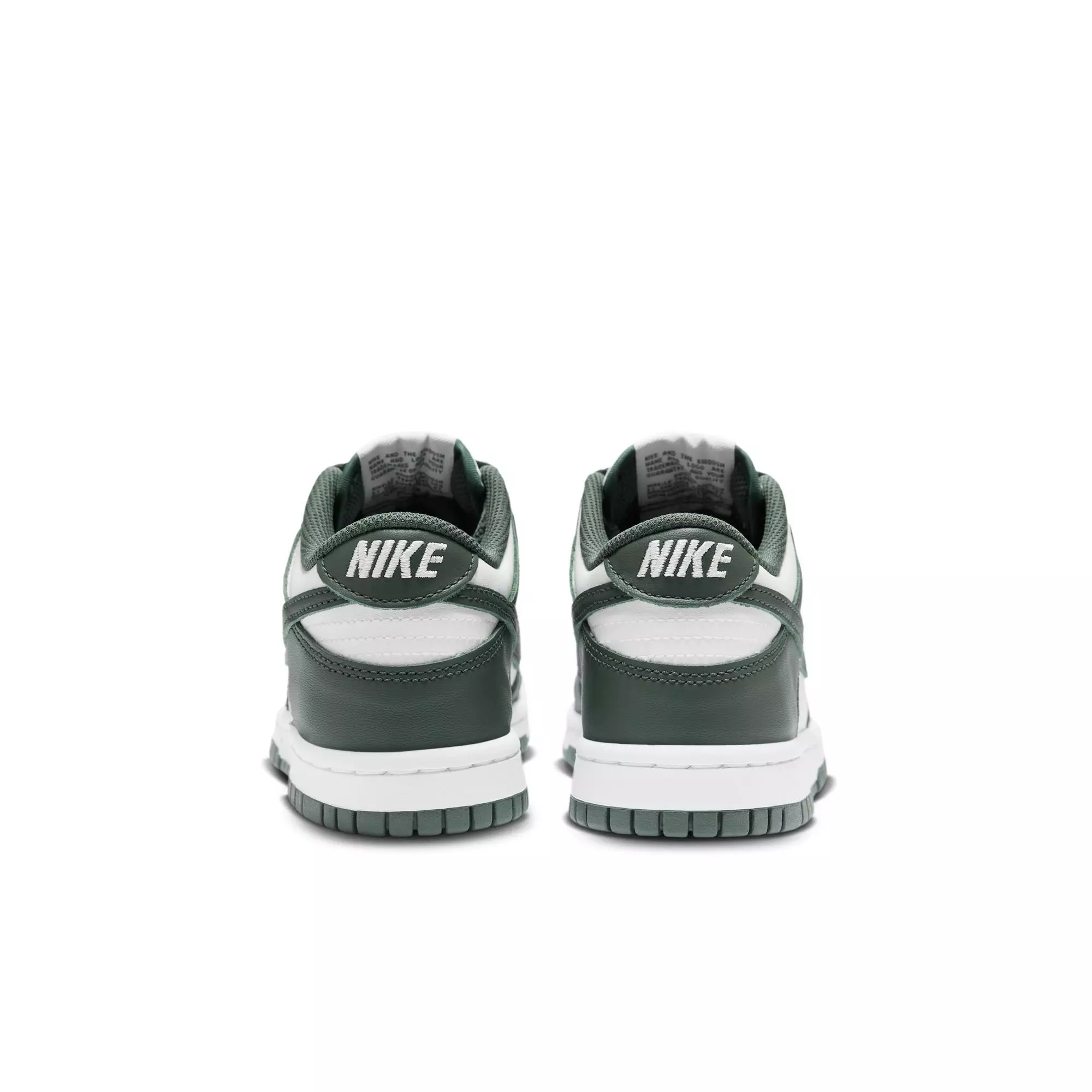 Nike Dunk Low "White/Vintage Green" Grade School Boys' Shoe - WHITE/GREEN