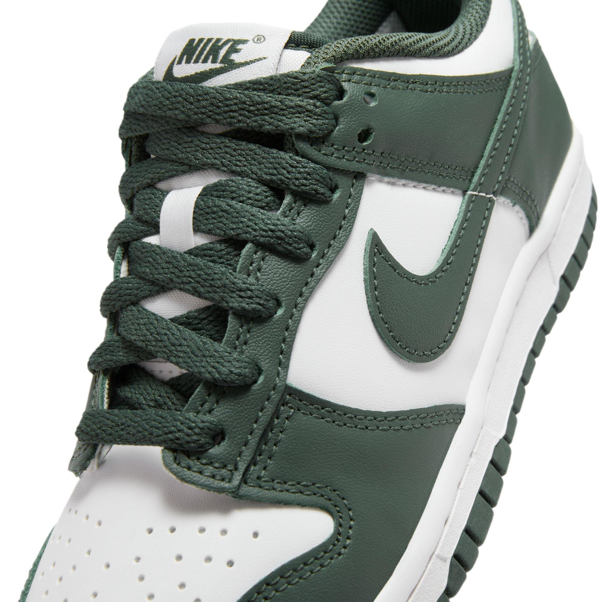 Nike Dunk Low Grade School Boys' "White/Vintage Green" Shoe