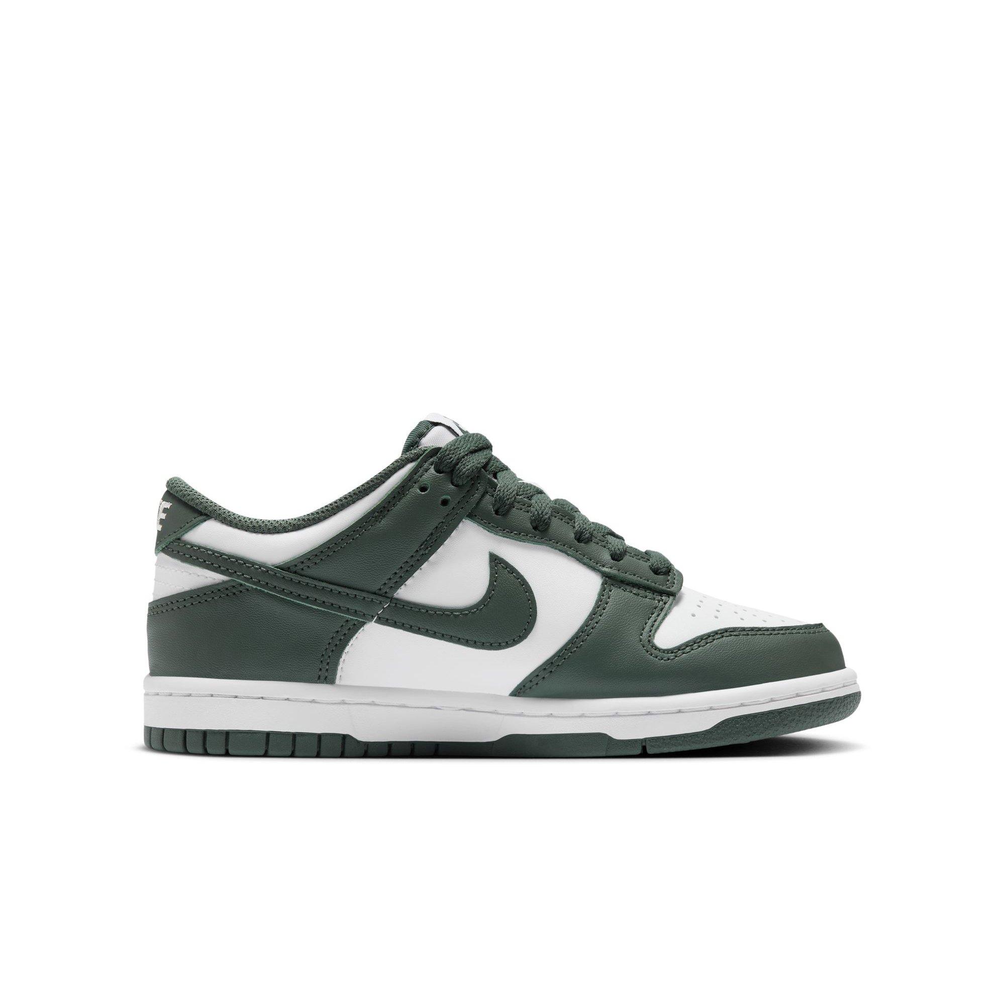 Nike Dunk Low Grade School Boys' "White/Vintage Green" Shoe