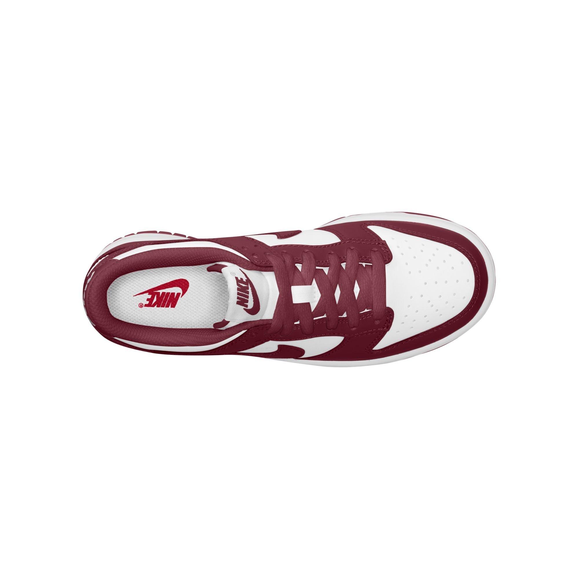 Nike Dunk Low Grade School Boys' "White/Redwood/Gym Red" Shoe