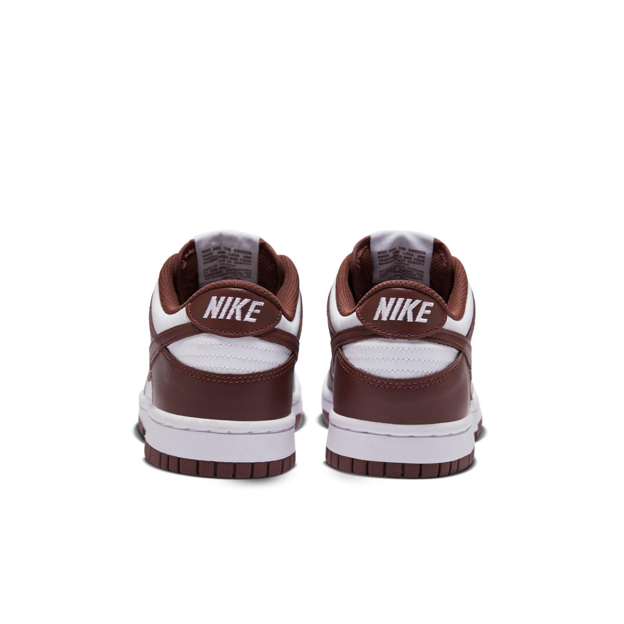 Nike Dunk Low Grade School Boys' "White/Redwood/Gym Red" Shoe