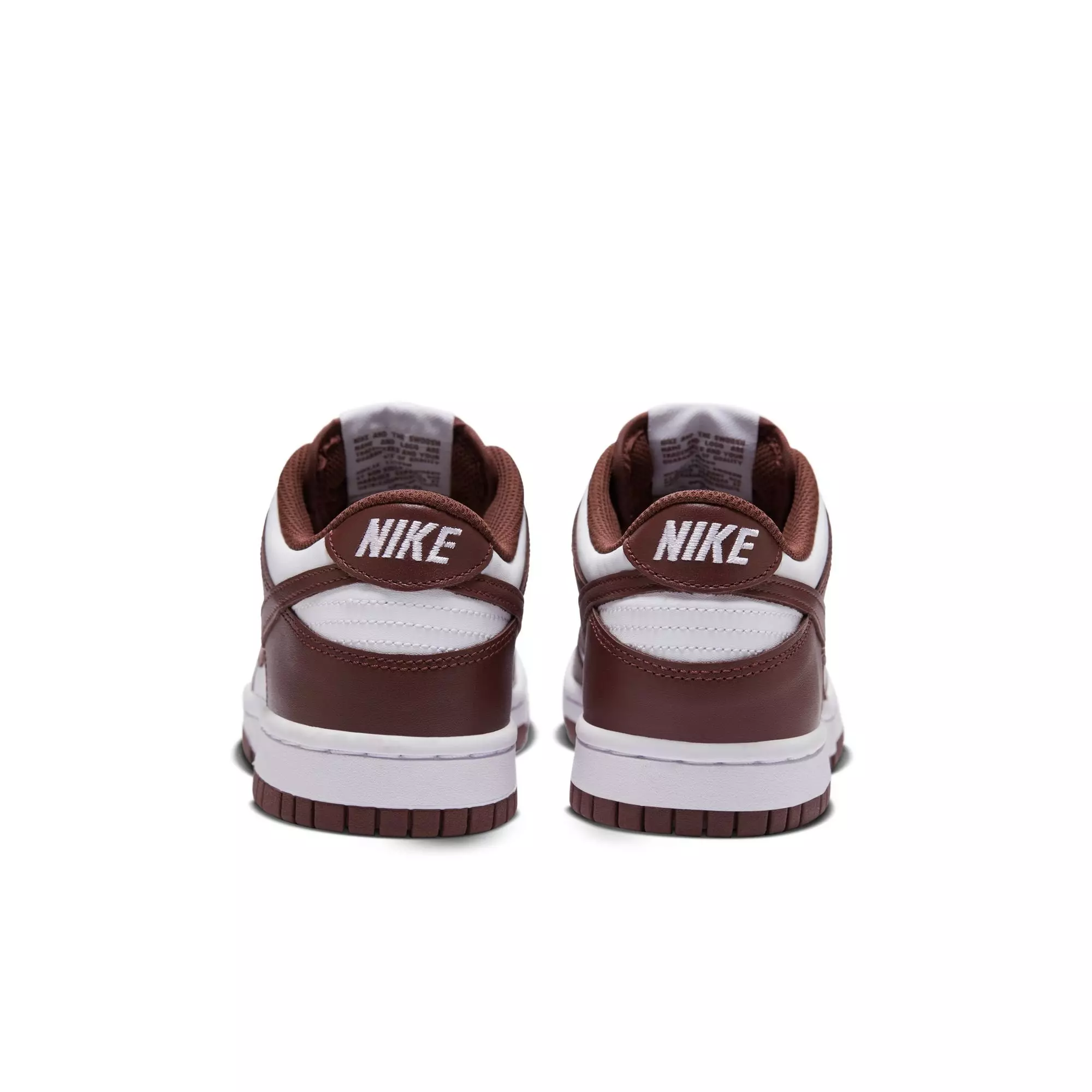 Nike Dunk Low "White/Redwood/Gym Red" Grade School Boys' Shoe - WHITE/RED