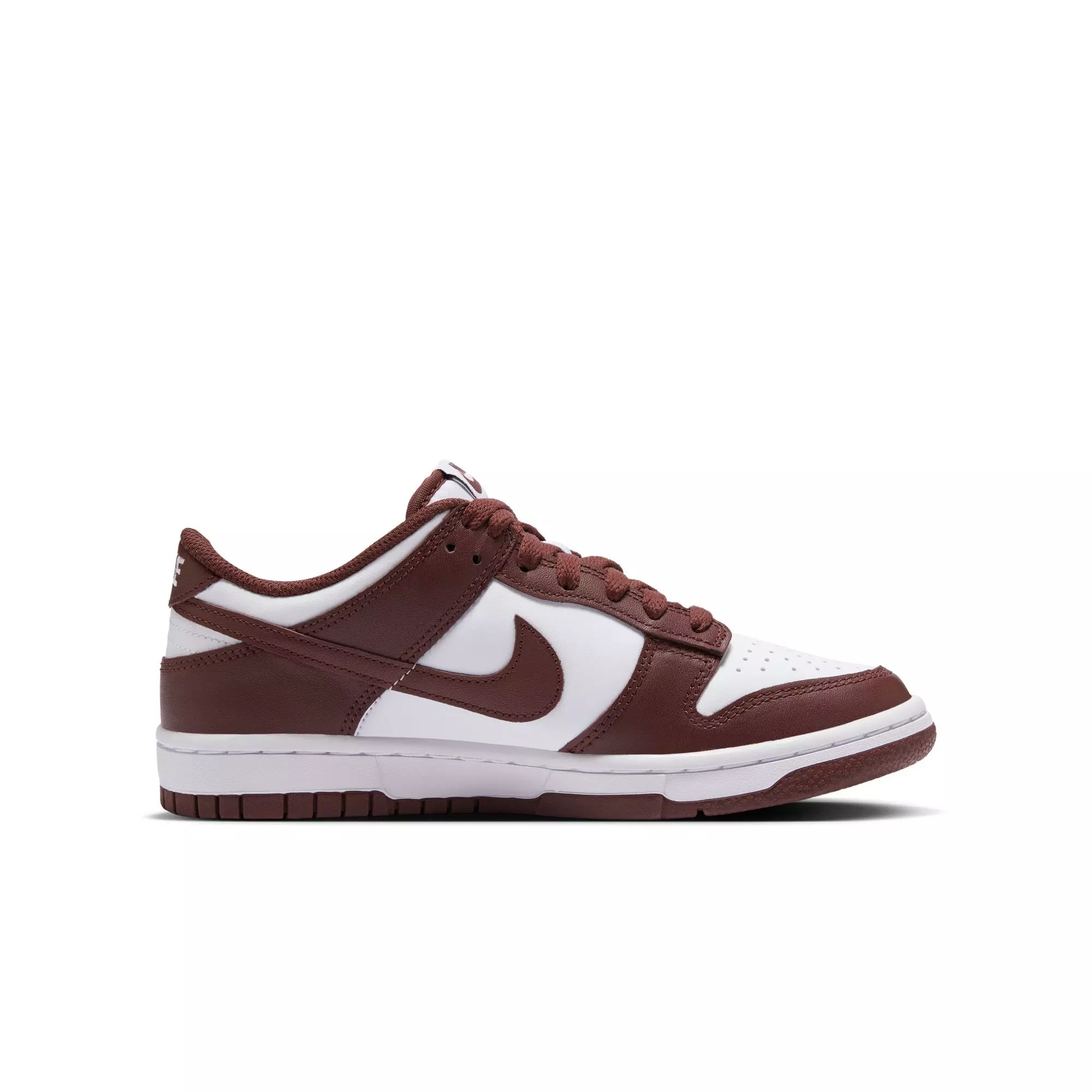 Nike Dunk Low "White/Redwood/Gym Red" Grade School Boys' Shoe - WHITE/RED