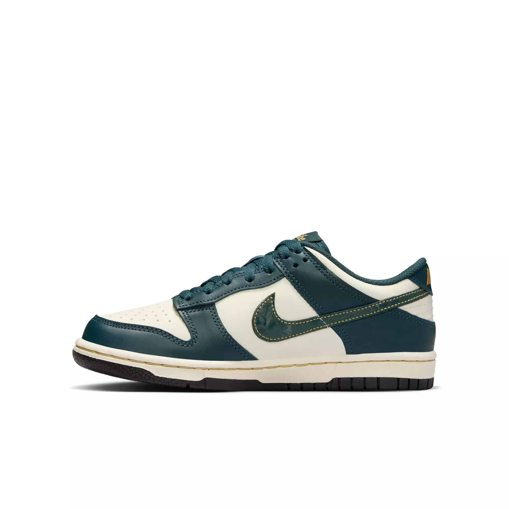 Nike Dunk Low "Deep Jungle" Grade School Kids' Shoe - DEEP JUNGLE/PALE IVORY