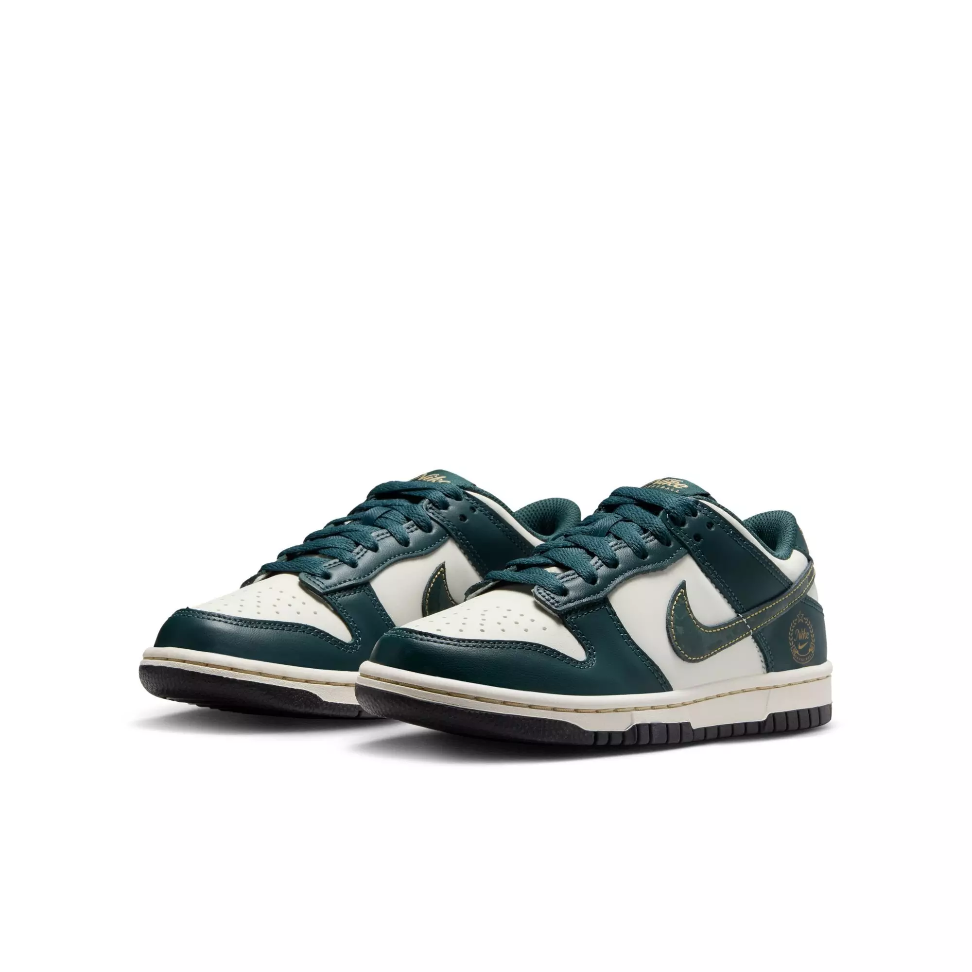 Nike Dunk Low "Deep Jungle" Grade School Kids' Shoe - DEEP JUNGLE/PALE IVORY