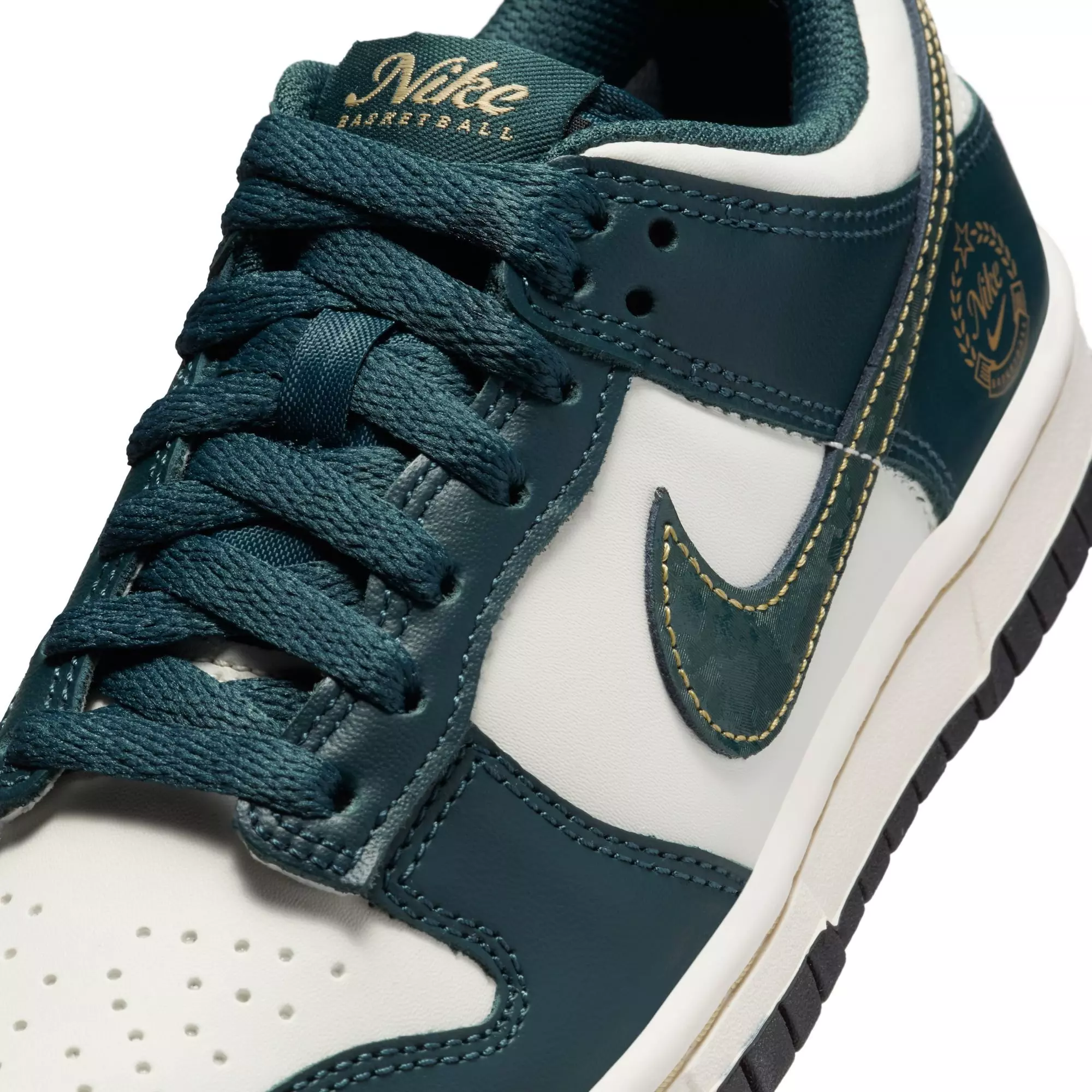 Nike Dunk Low "Deep Jungle" Grade School Kids' Shoe - DEEP JUNGLE/PALE IVORY
